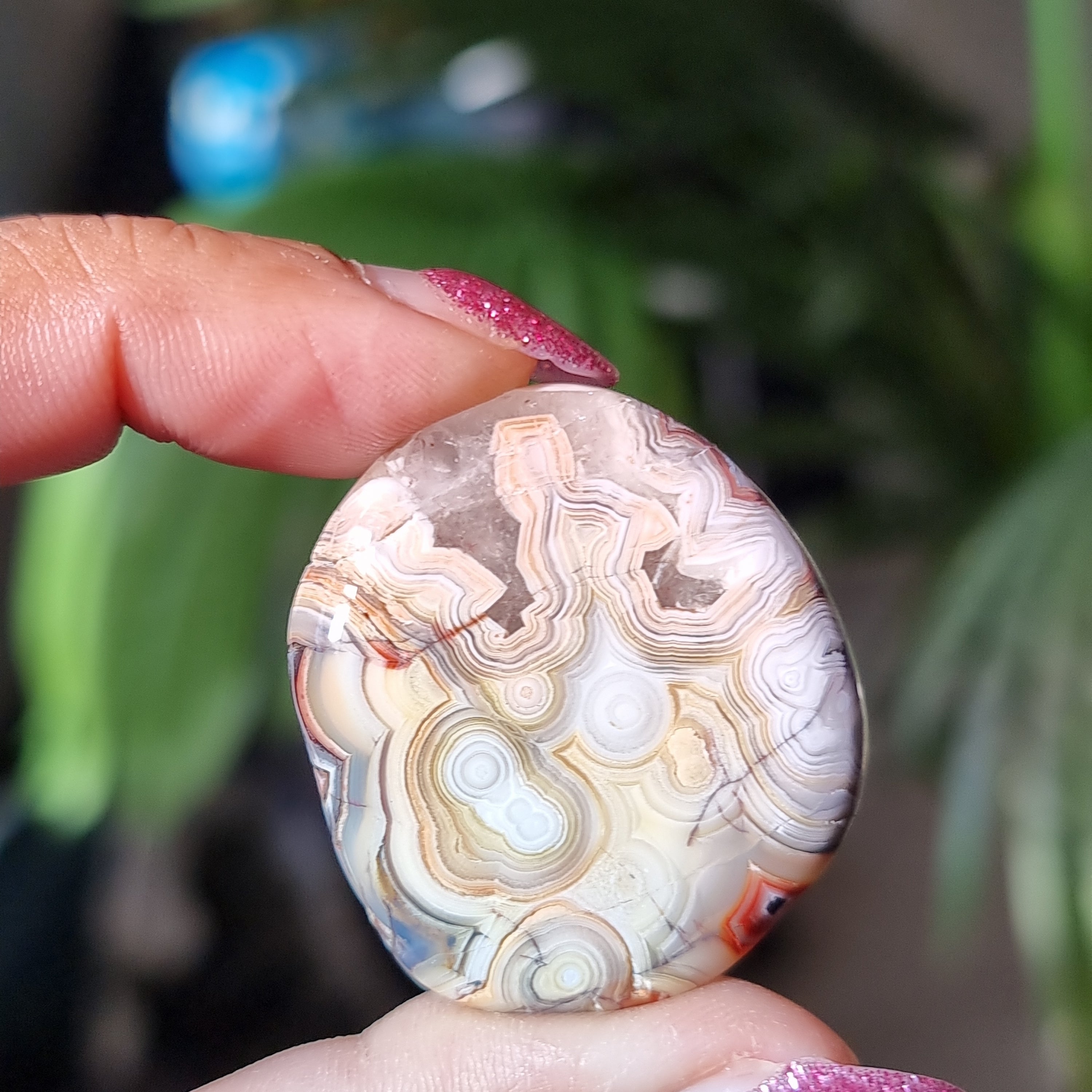 Mexican Agate Flat Stone