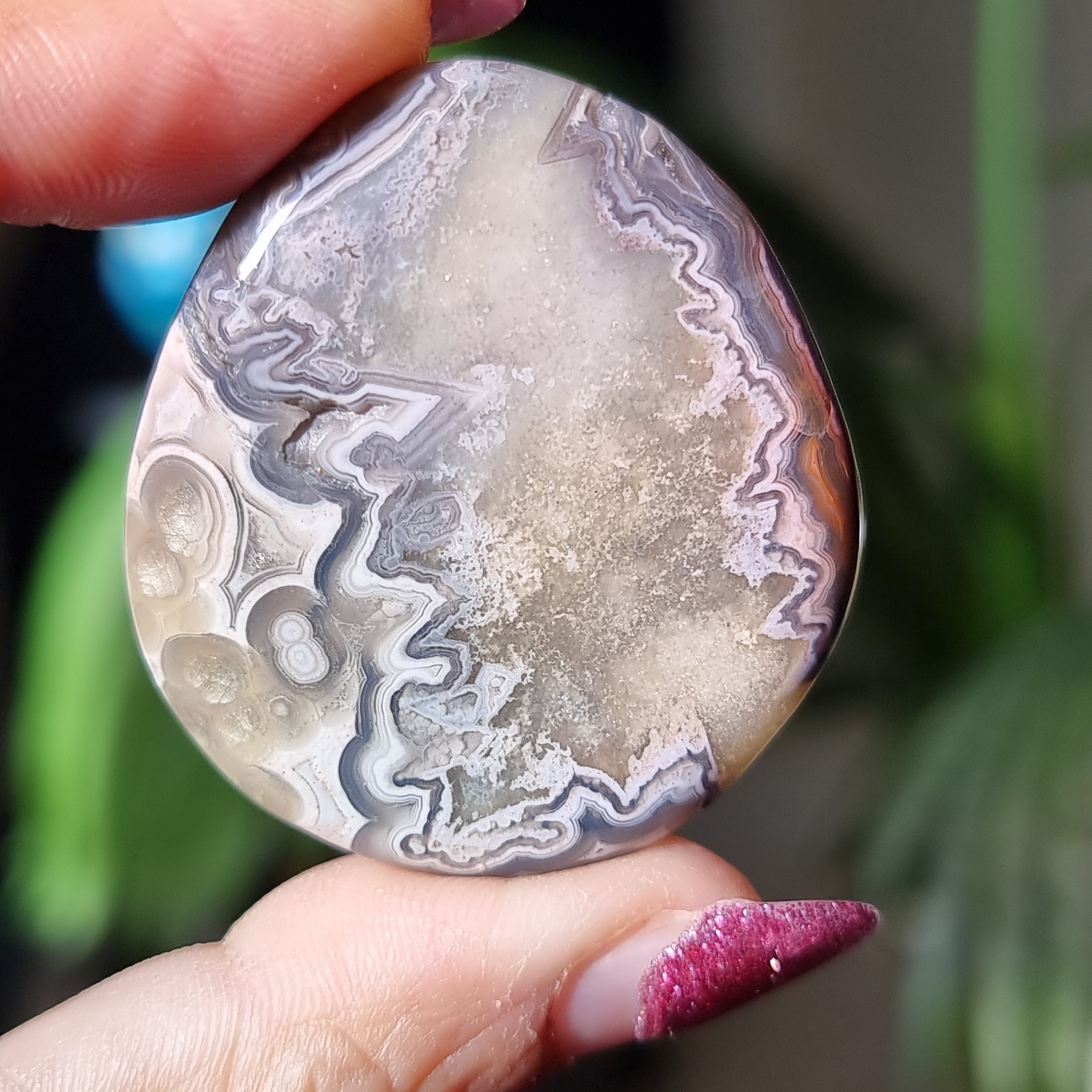 Mexican Agate Flat Stone