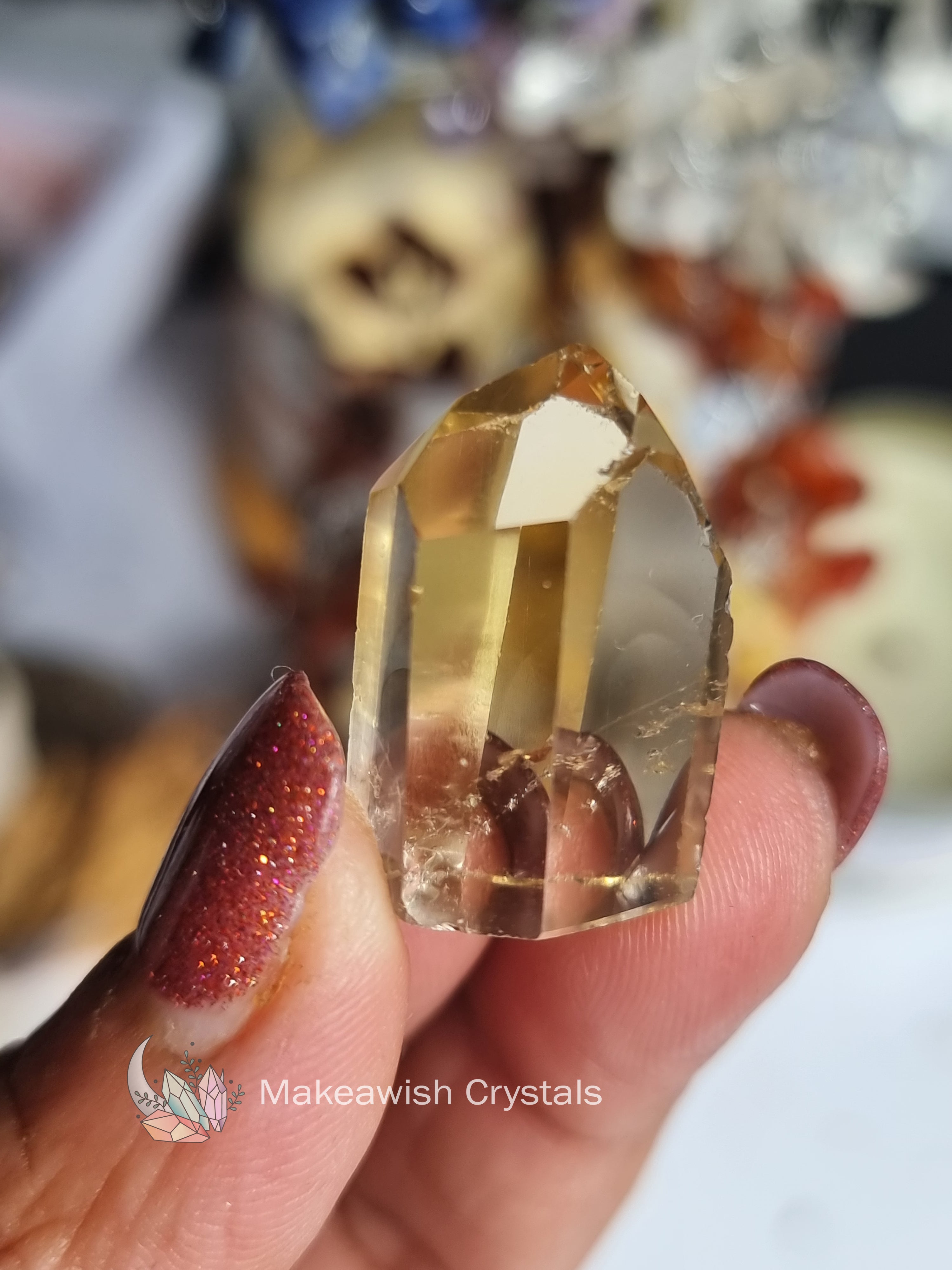 Natural Citrine Mini Point