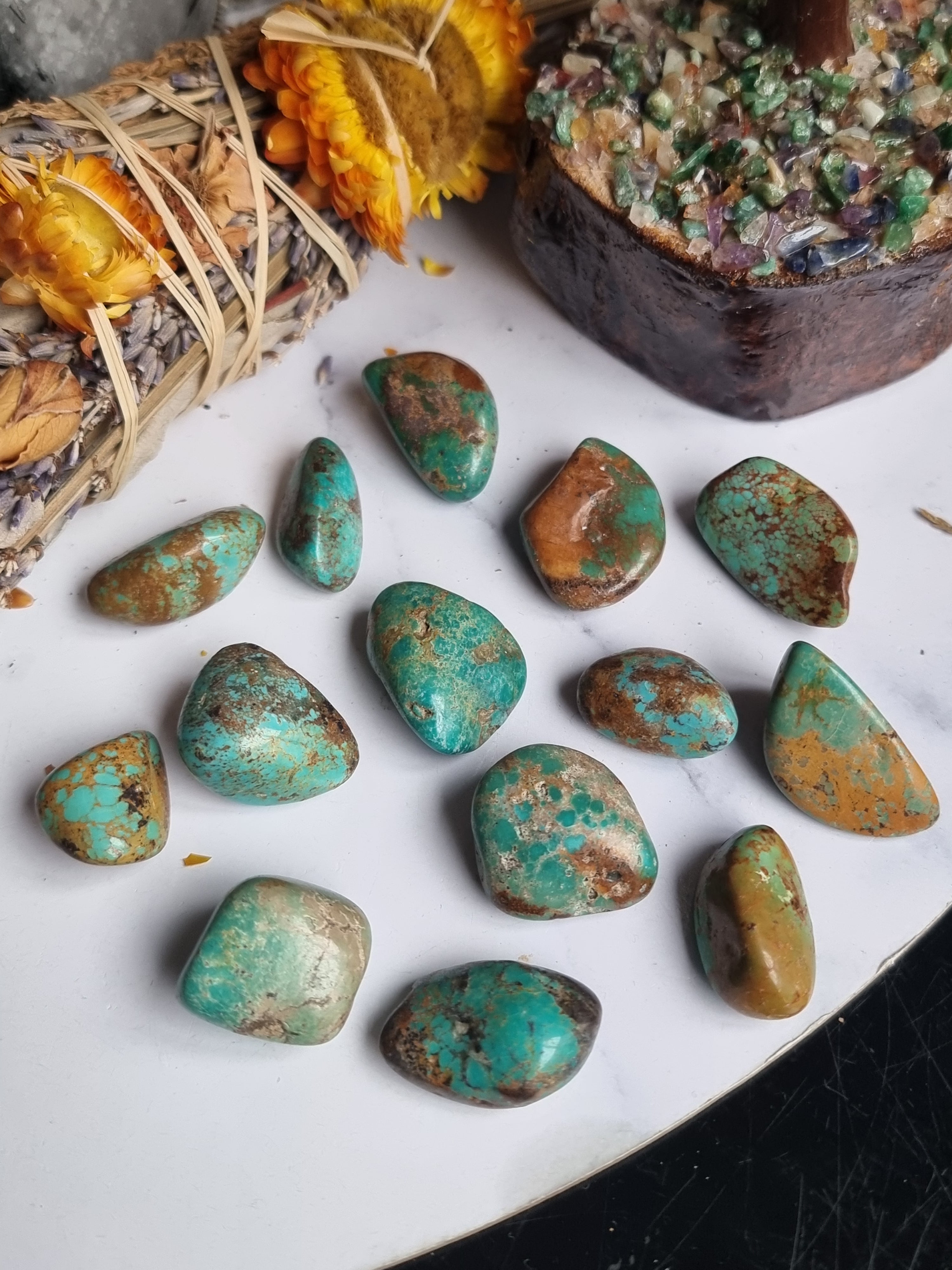 Tibetan Turquoise Tumble