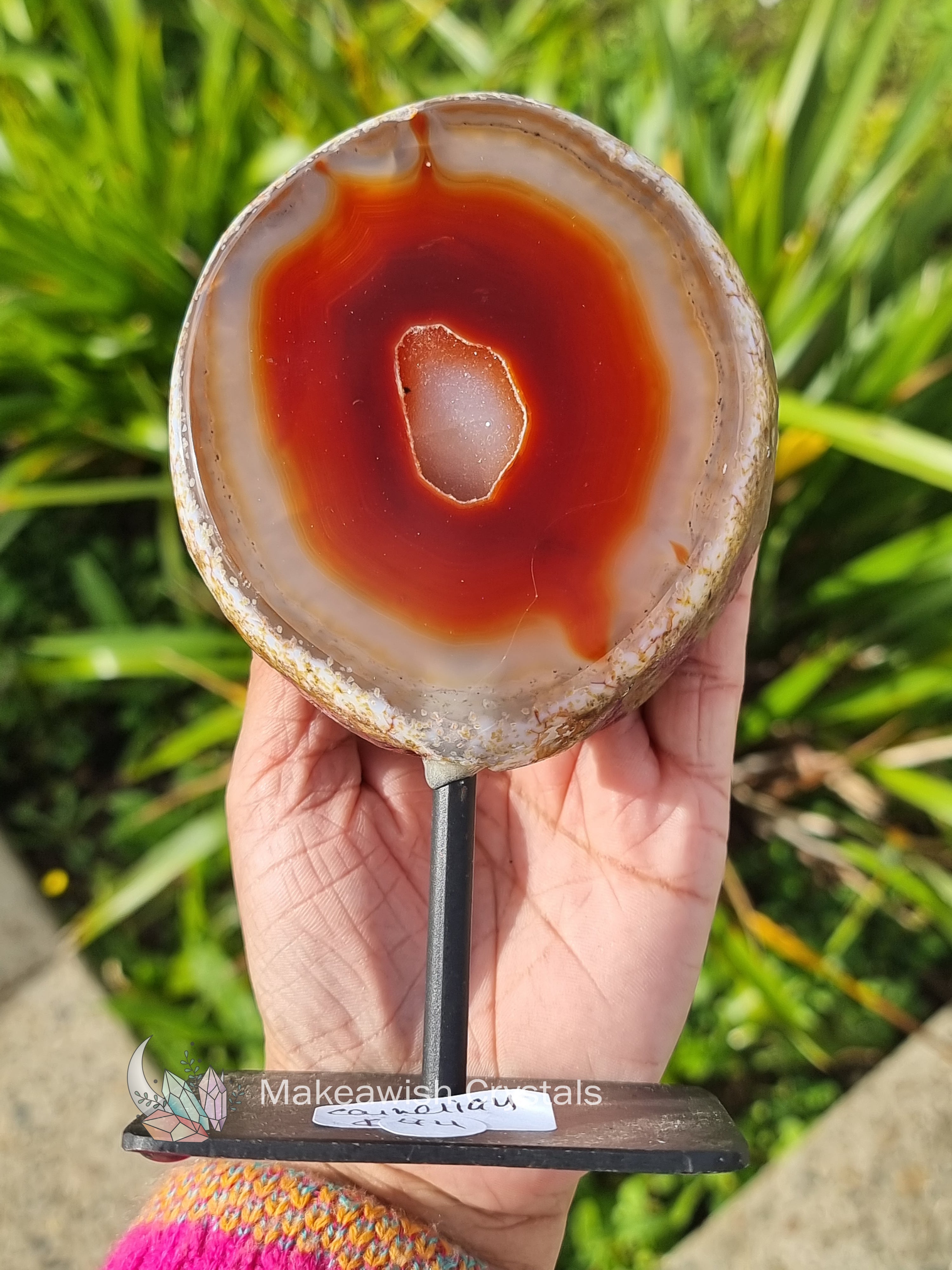 Carnelian Agate on Stand