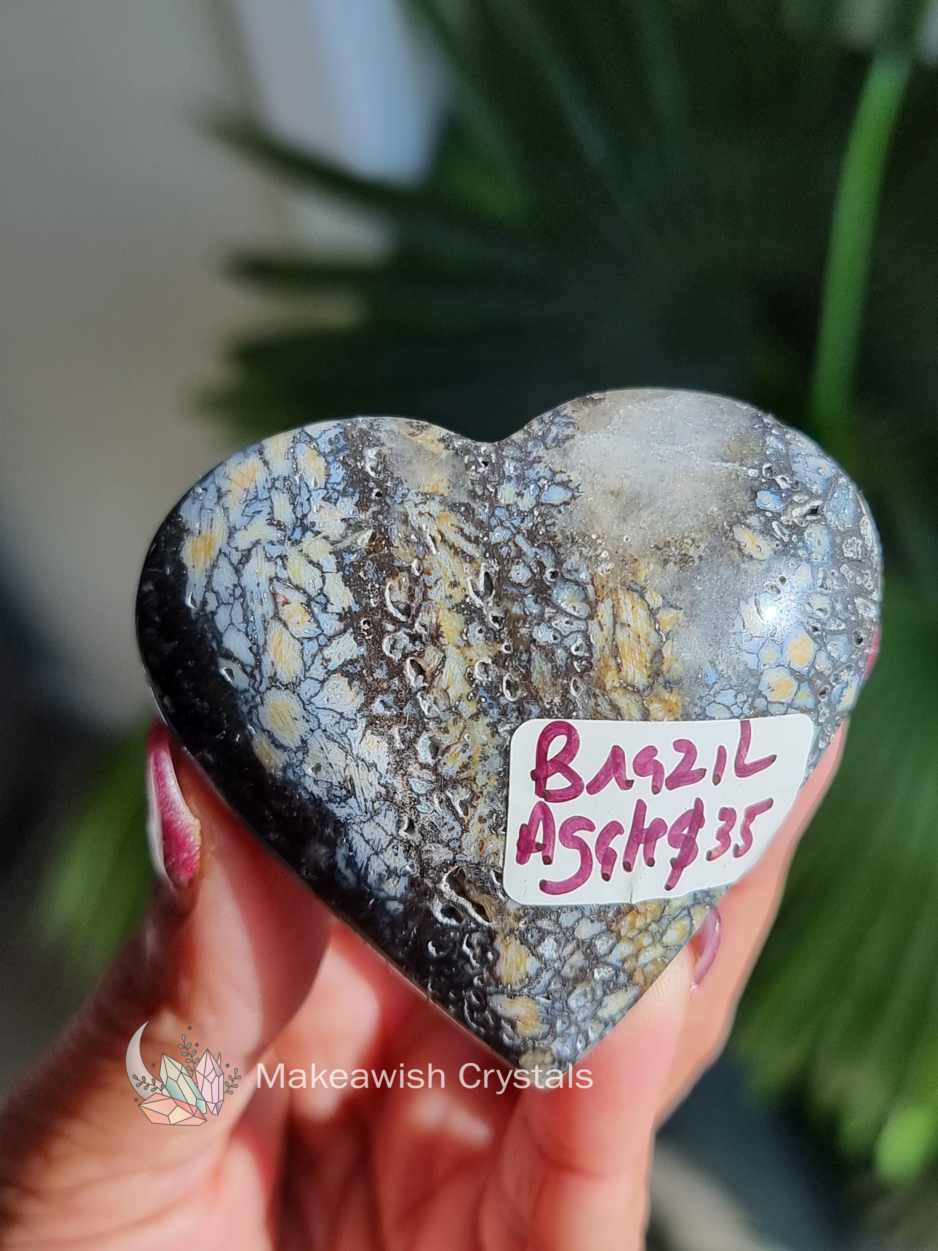 Dendritic Agate Heart