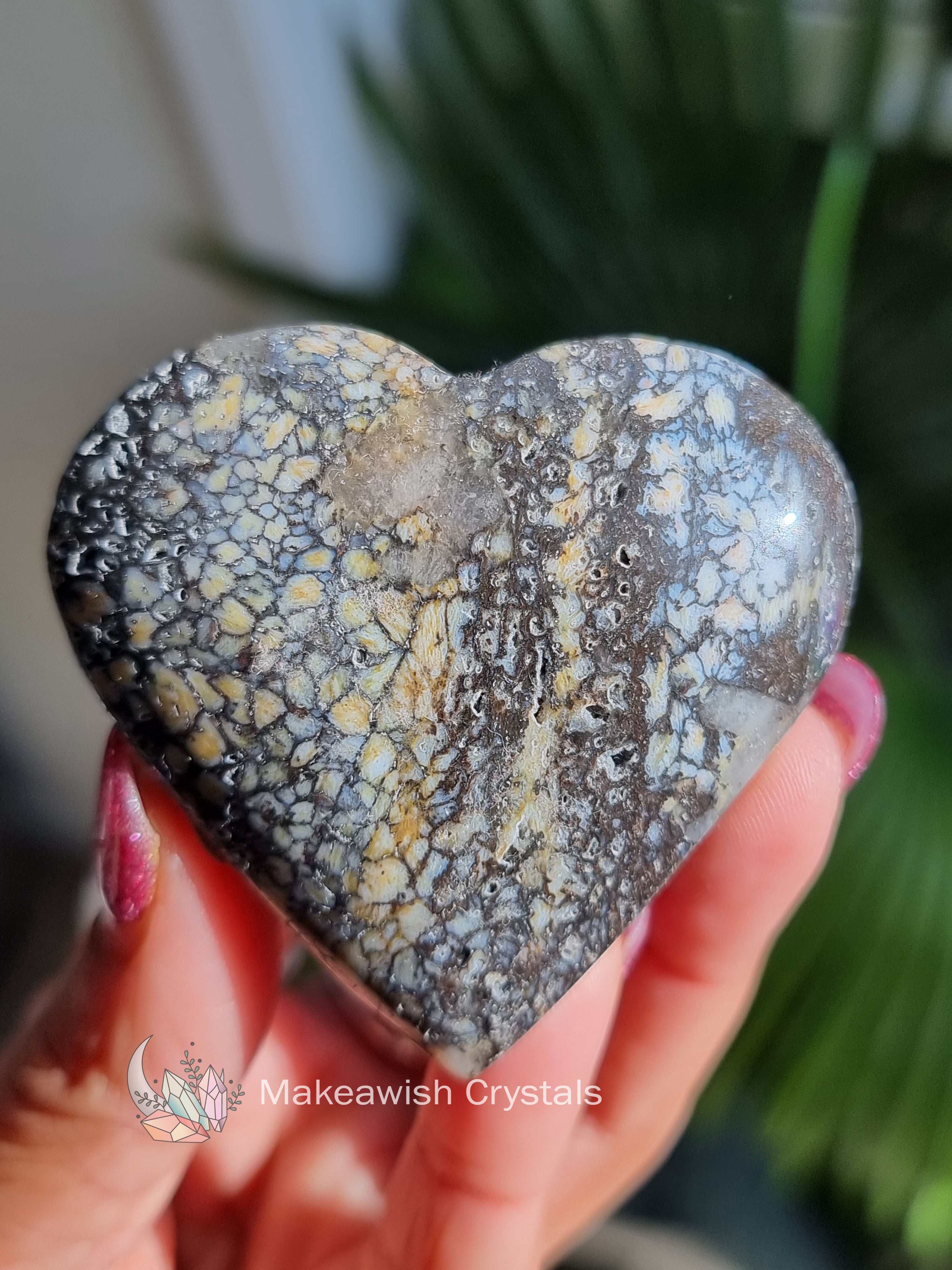 Dendritic Agate Heart