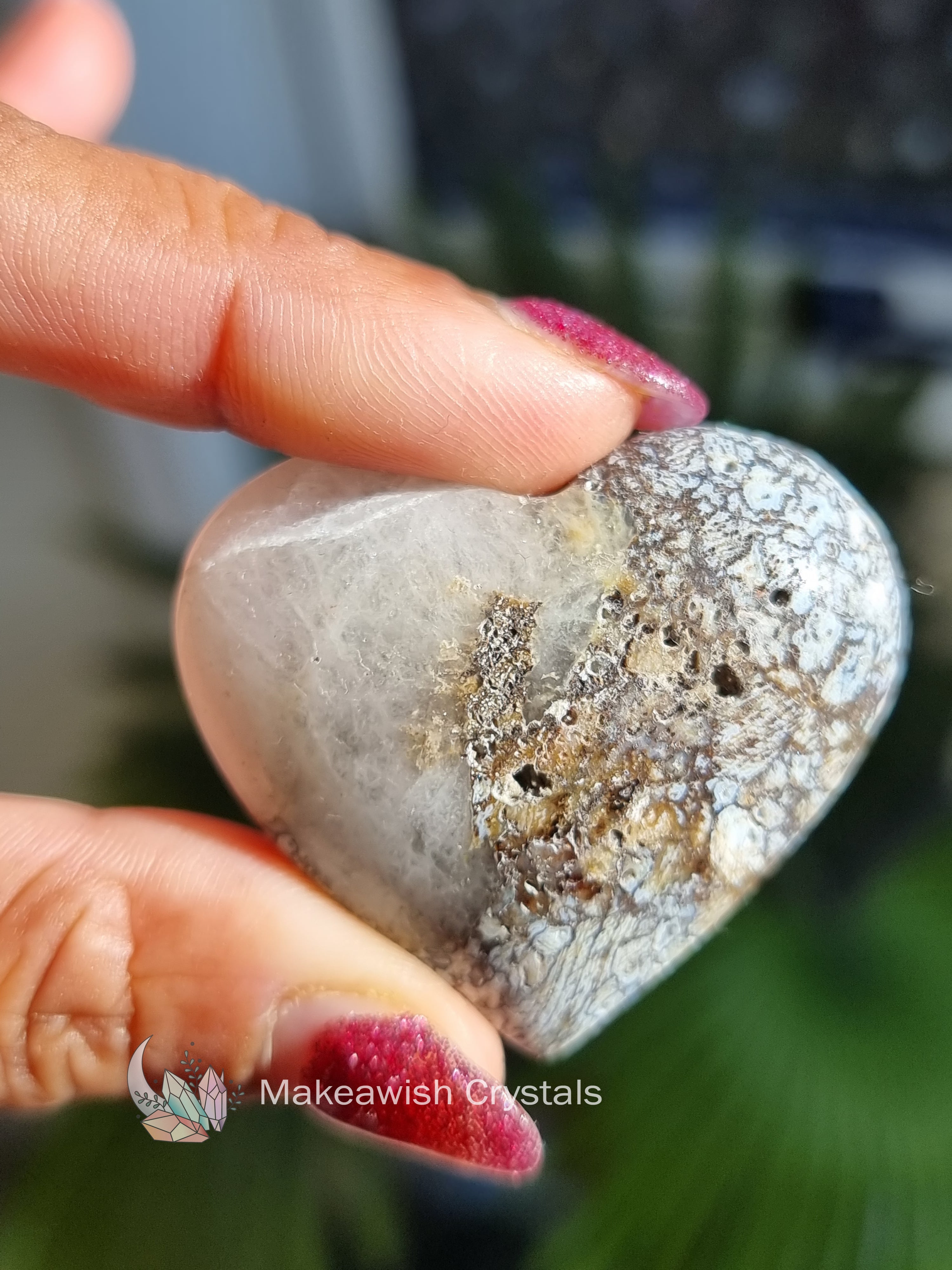 Dendritic Agate Heart