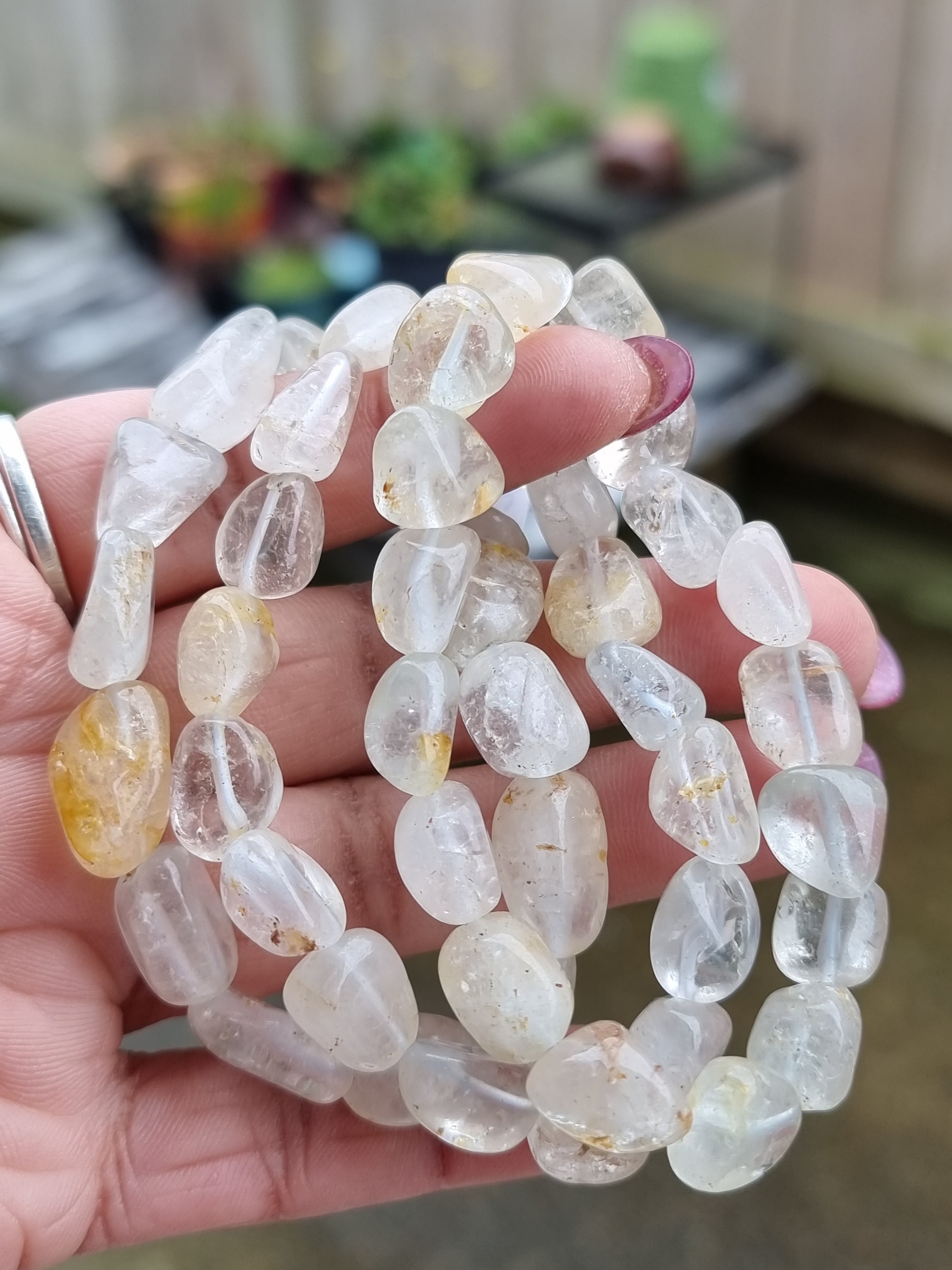 Yellow Hematoid Topaz Bracelet