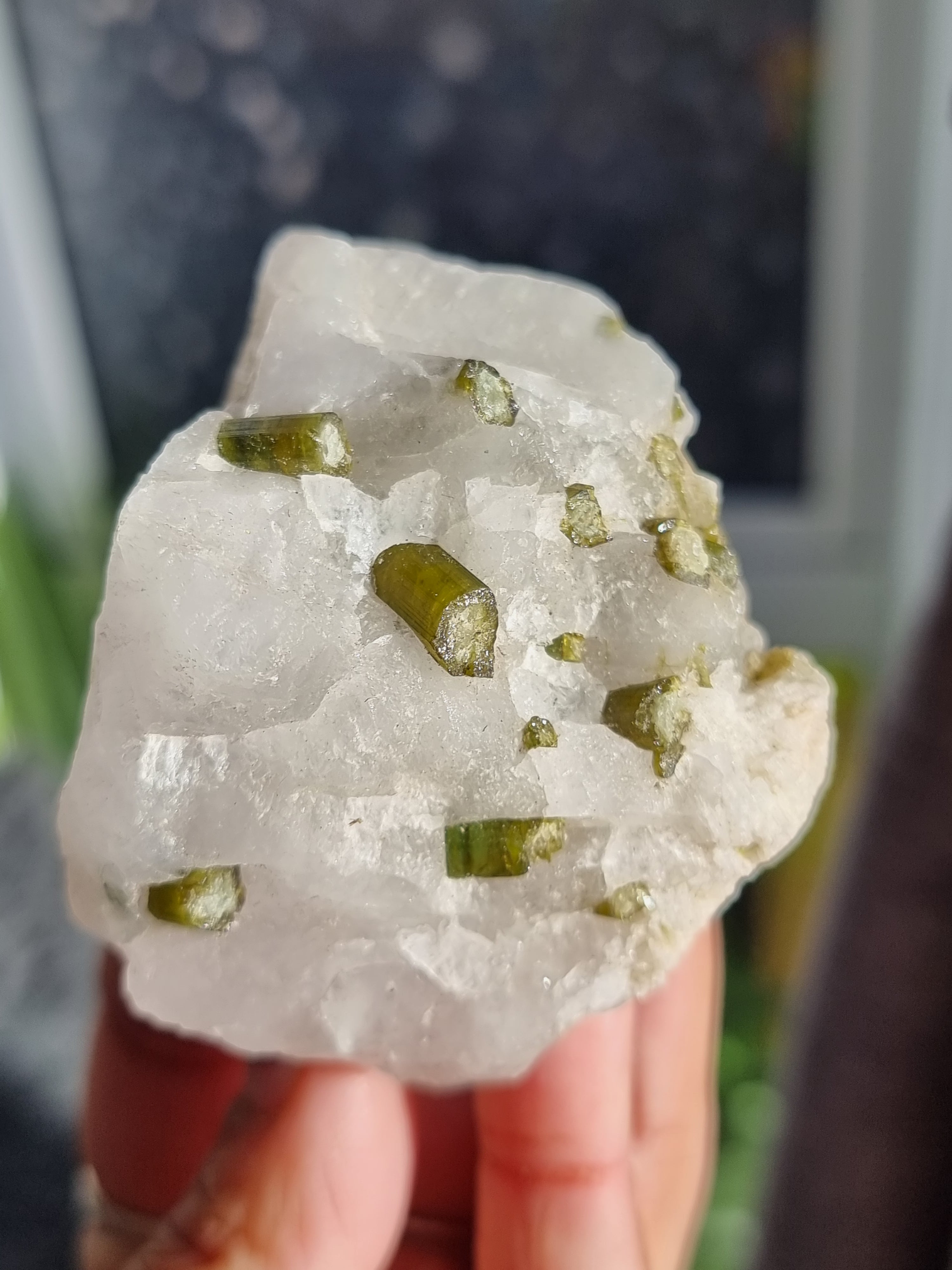 Green tourmaline 2025 in quartz