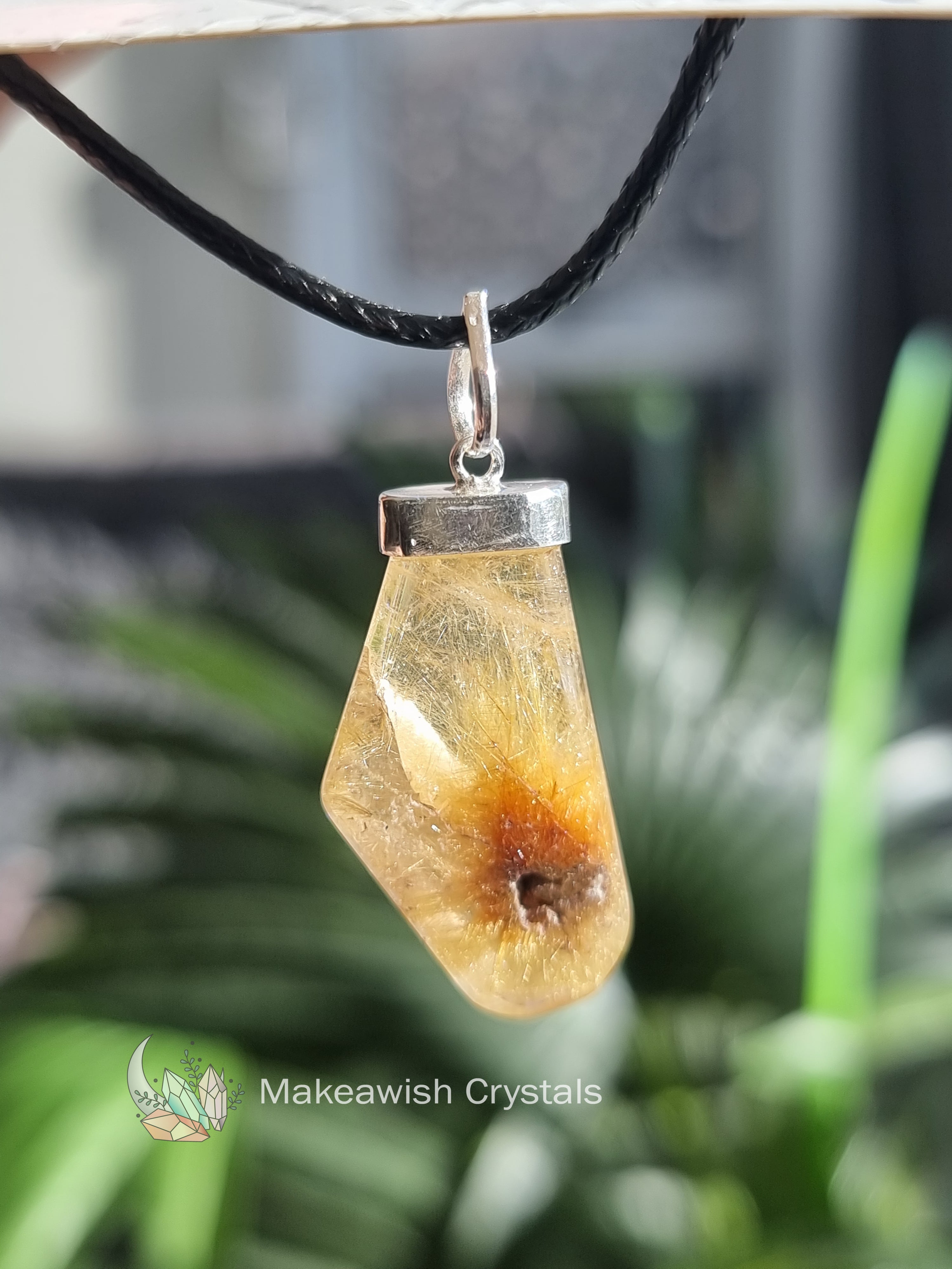 Rutilated Quartz Pendant