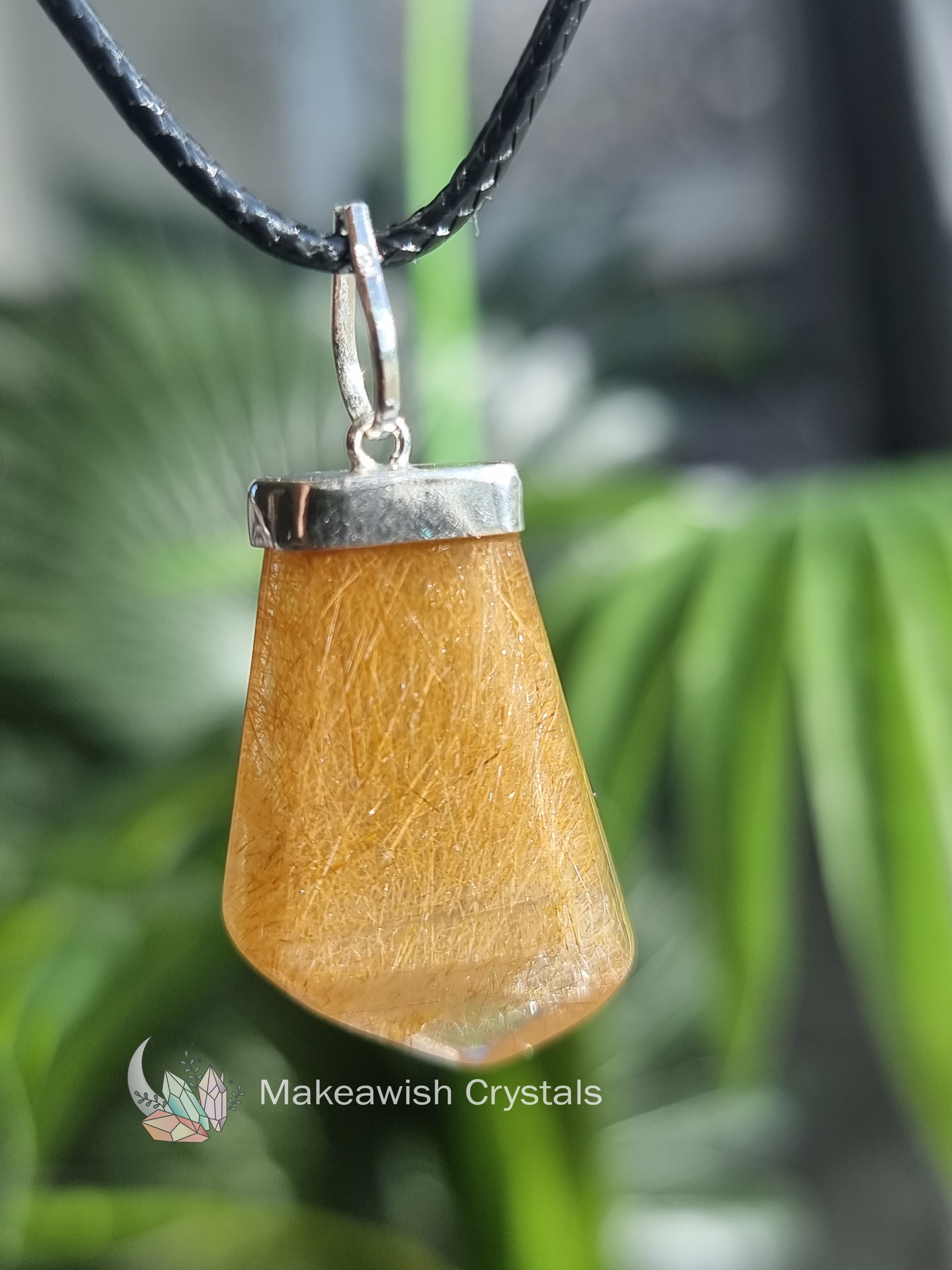 Rutilated Quartz Pendant