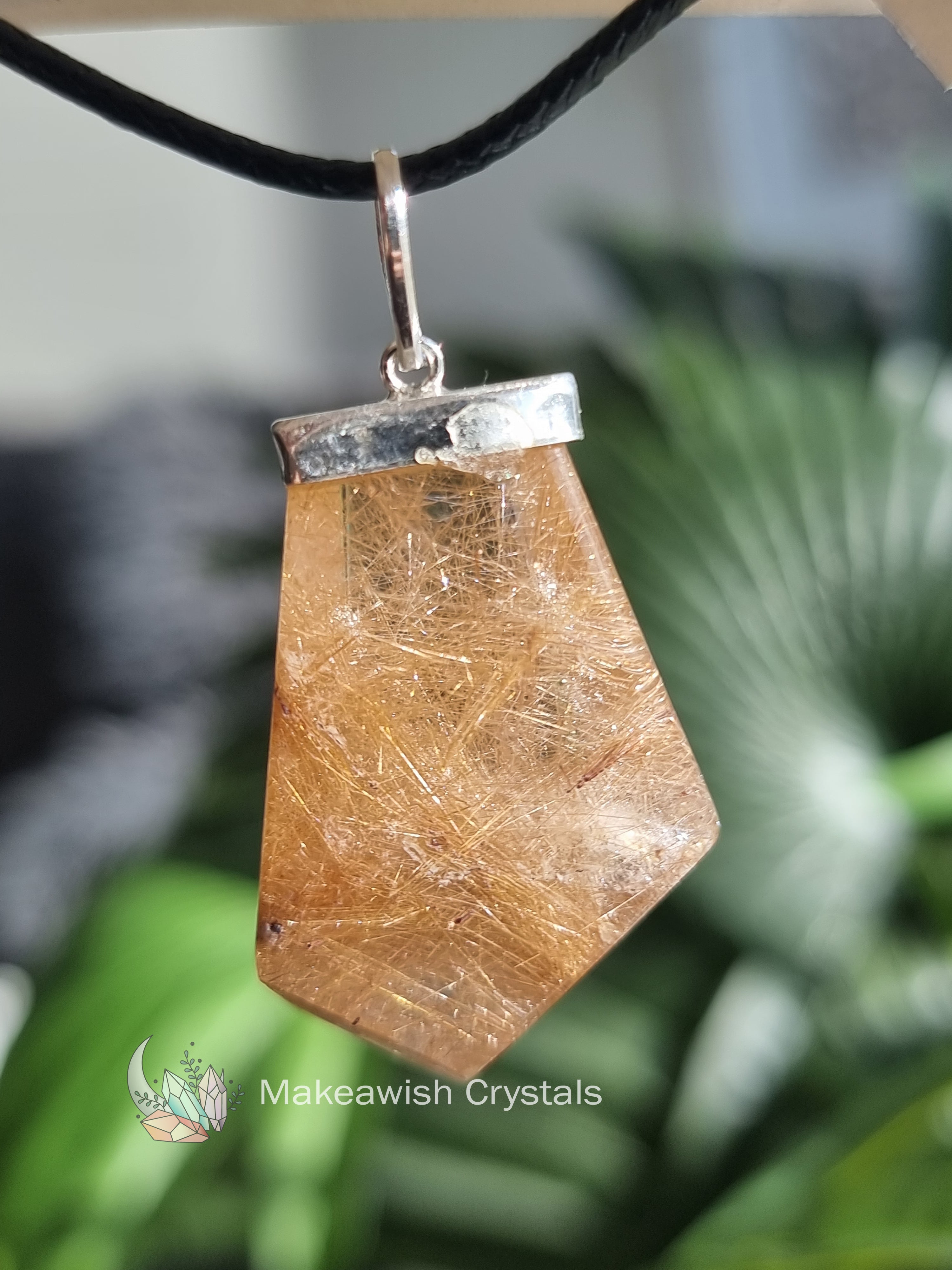 Rutilated Quartz Pendant