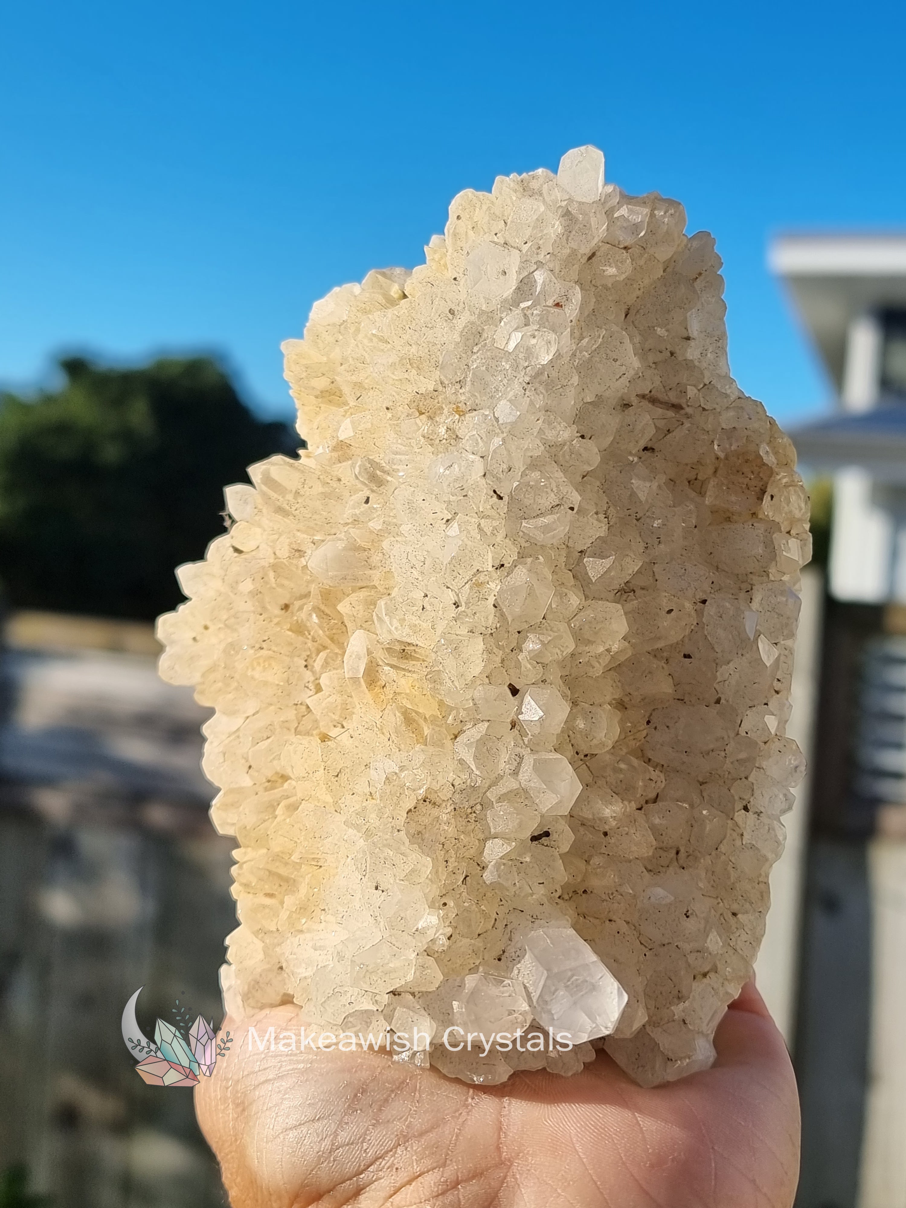 Clear Quartz Cluster Standing
