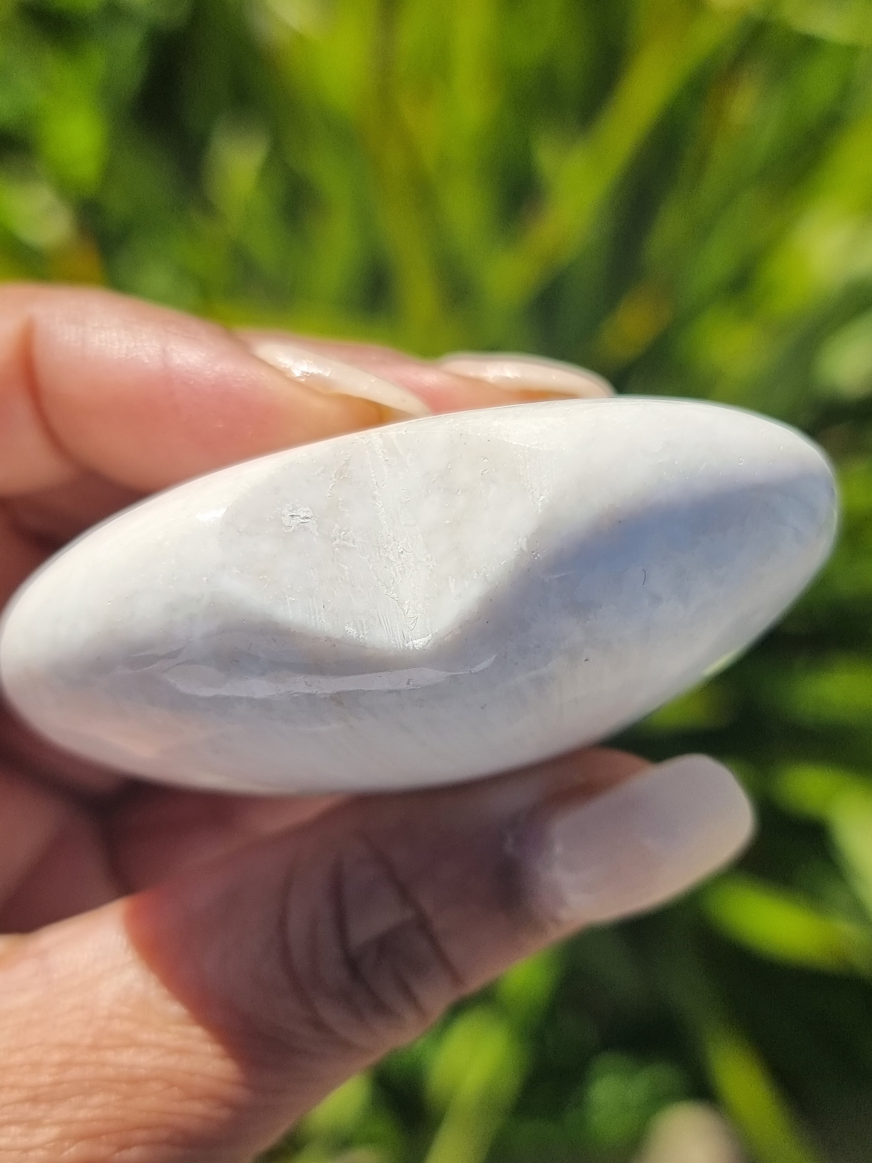 White Scolecite Heart