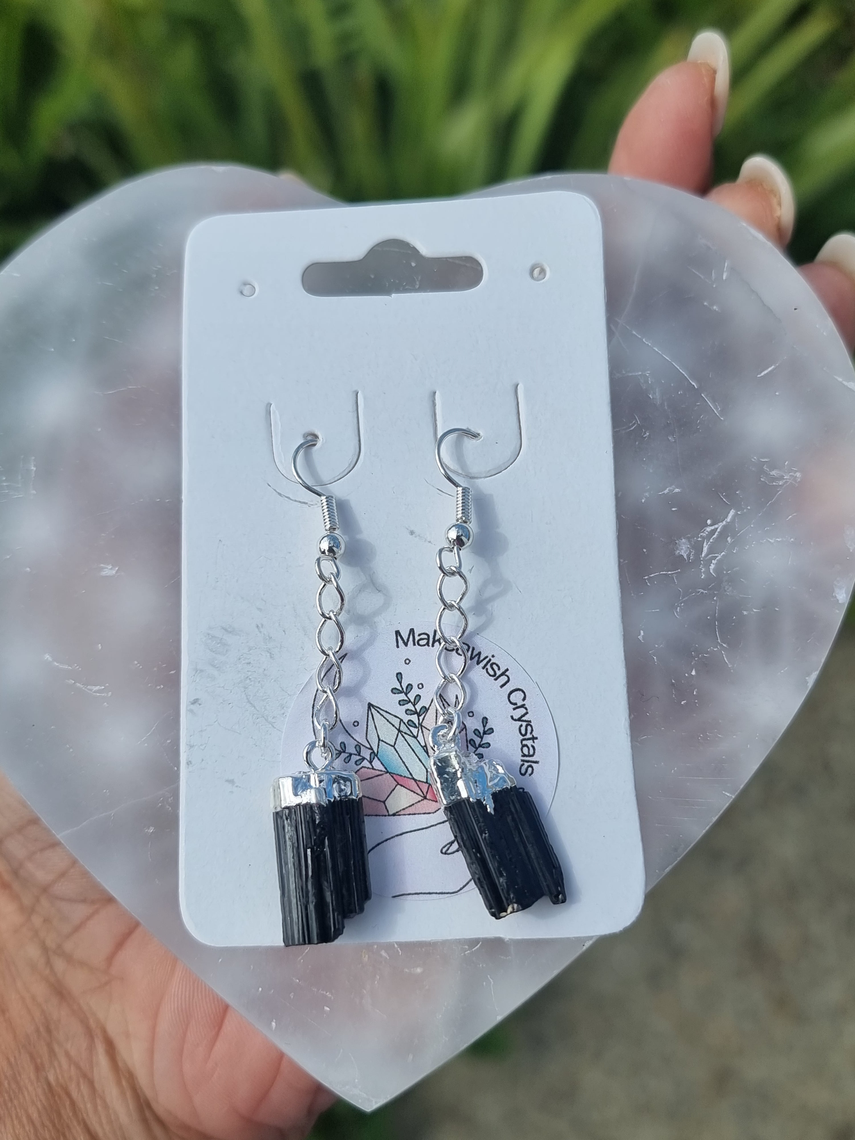 Black Tourmaline Earrings