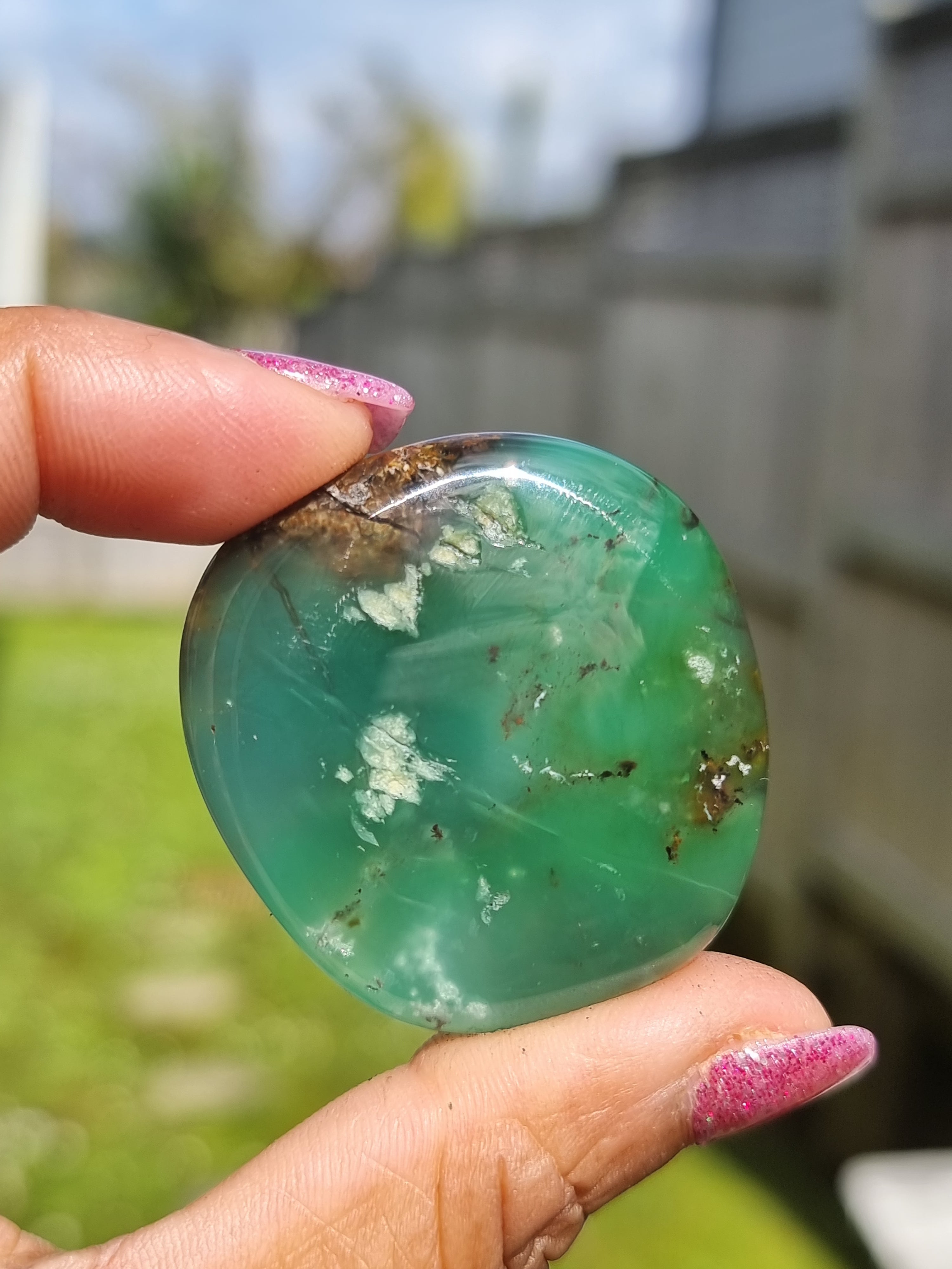 Chrysoprase Flat Stone