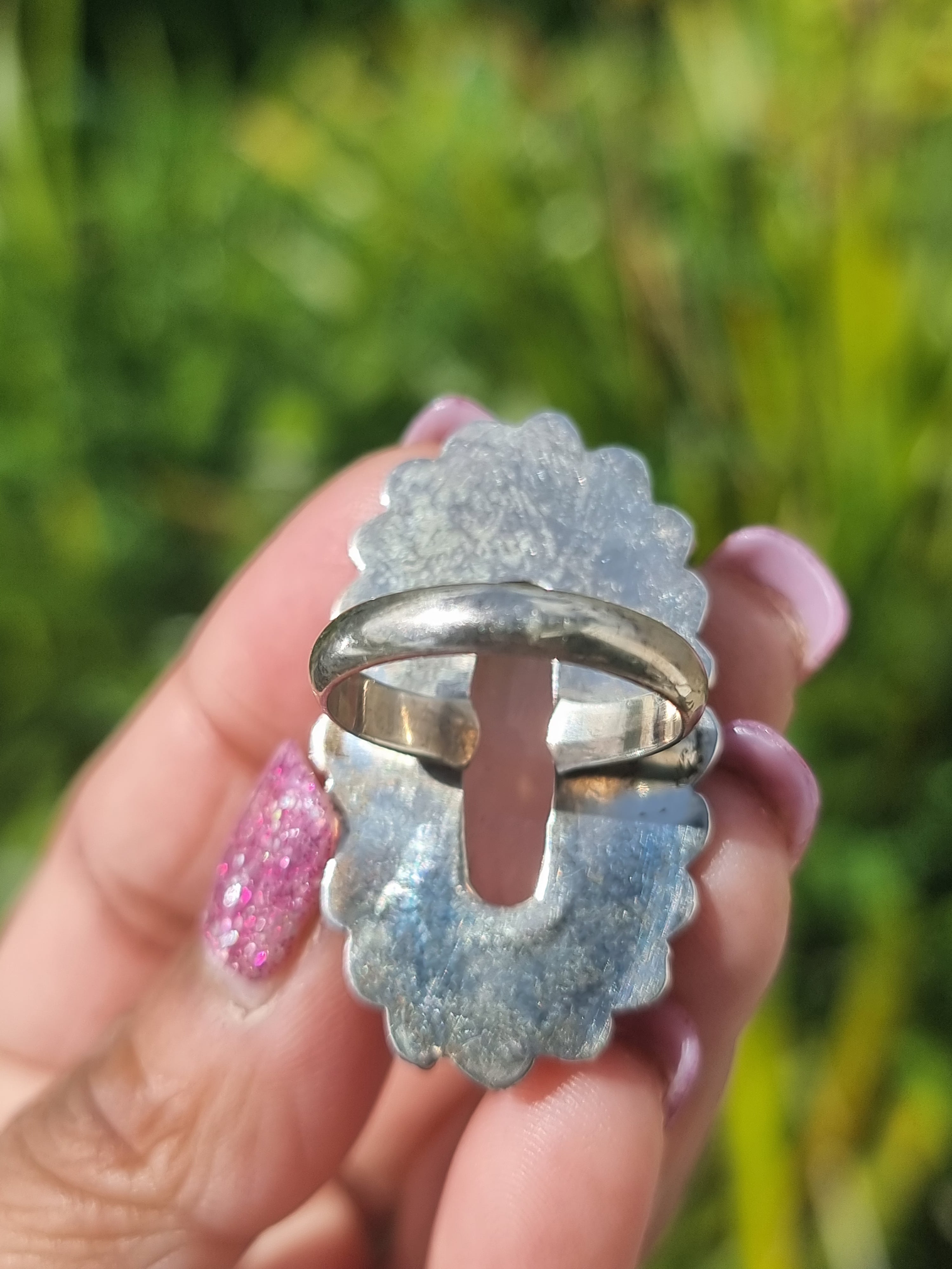 Rose Quartz Ring Sterling Silver
