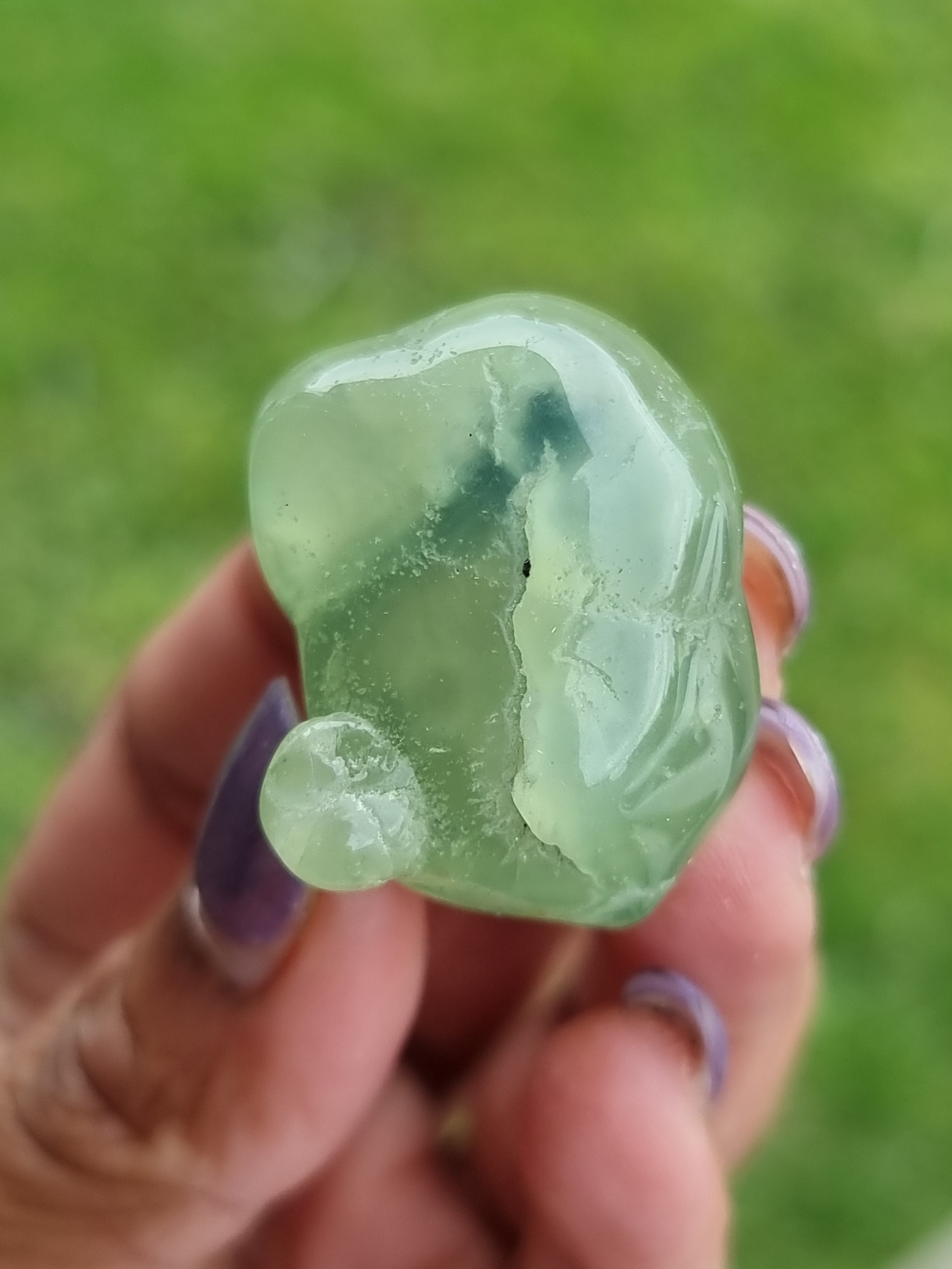 Prehnite Polished Acorn