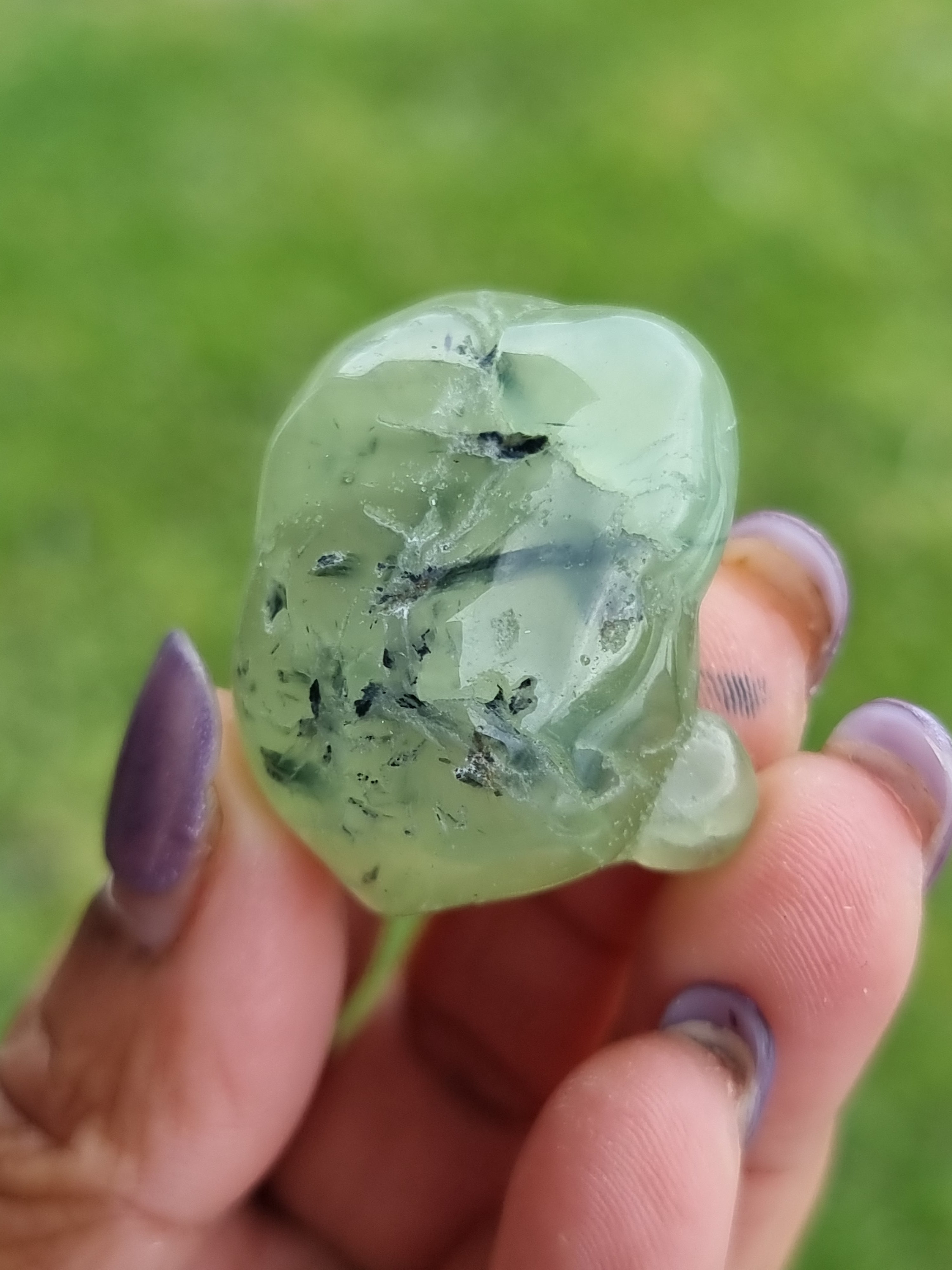 Prehnite Polished Acorn