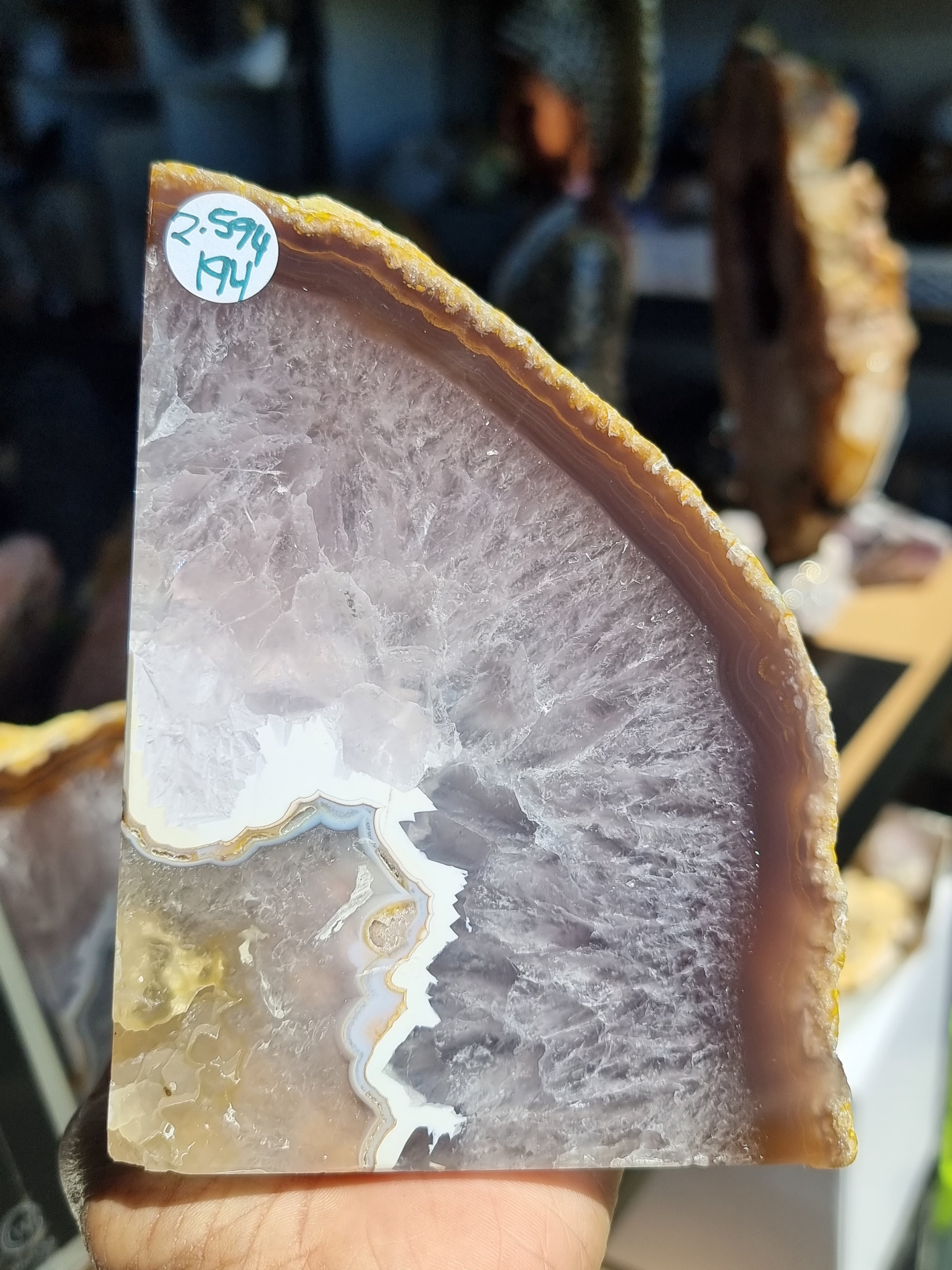 Natural Agate Bookends