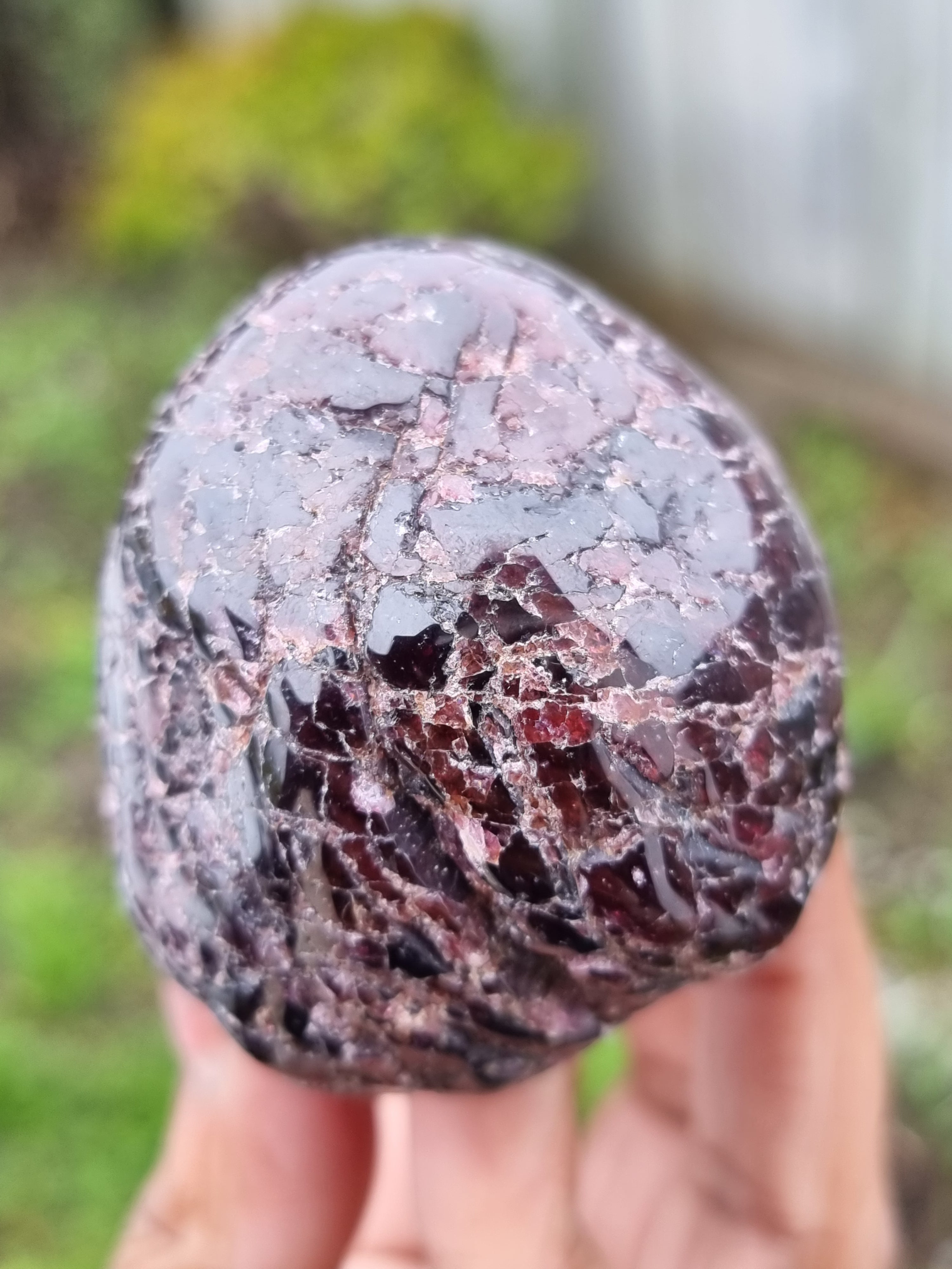 Garnet Rough Semi Polished