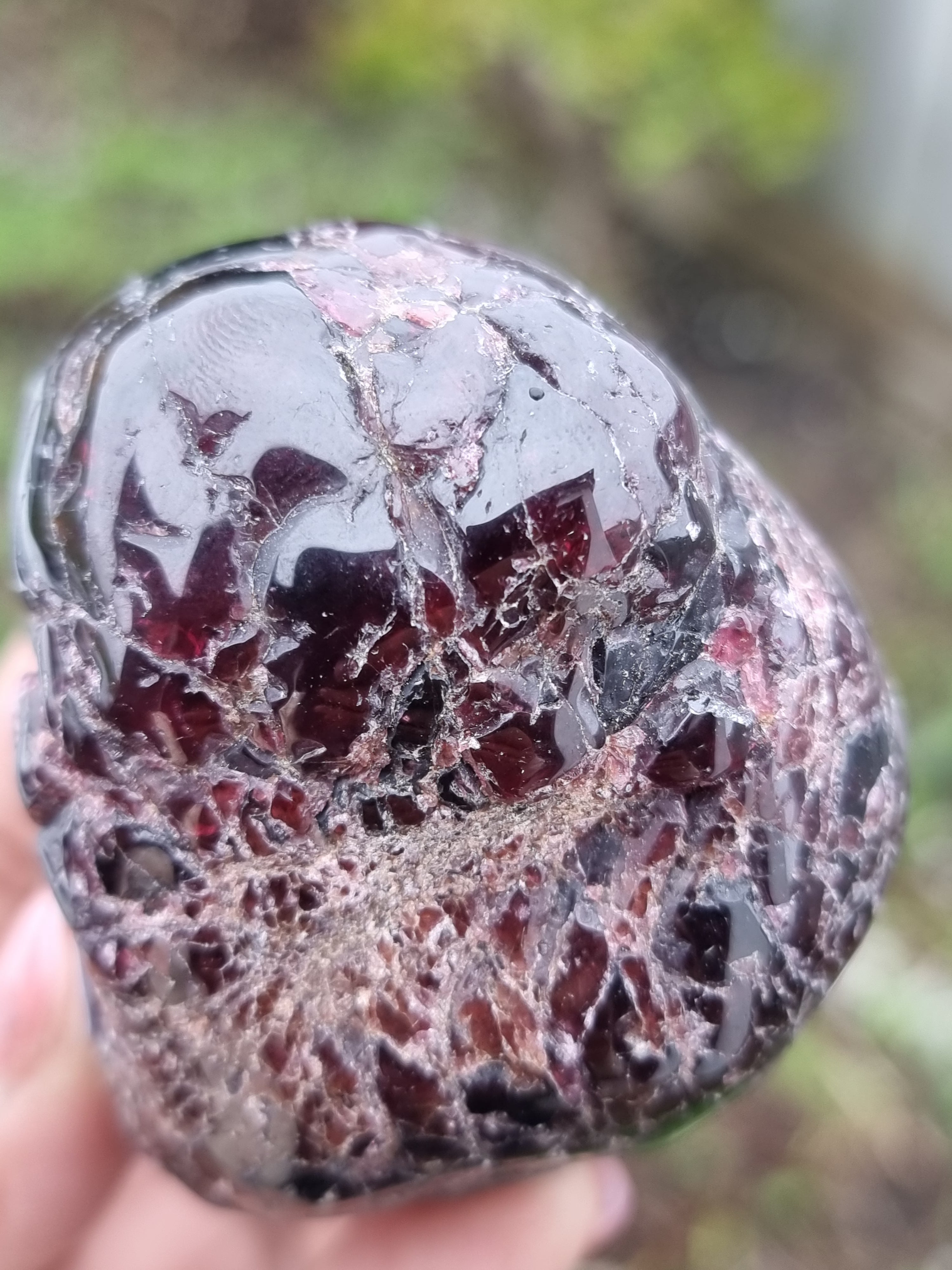 Garnet Rough Semi Polished