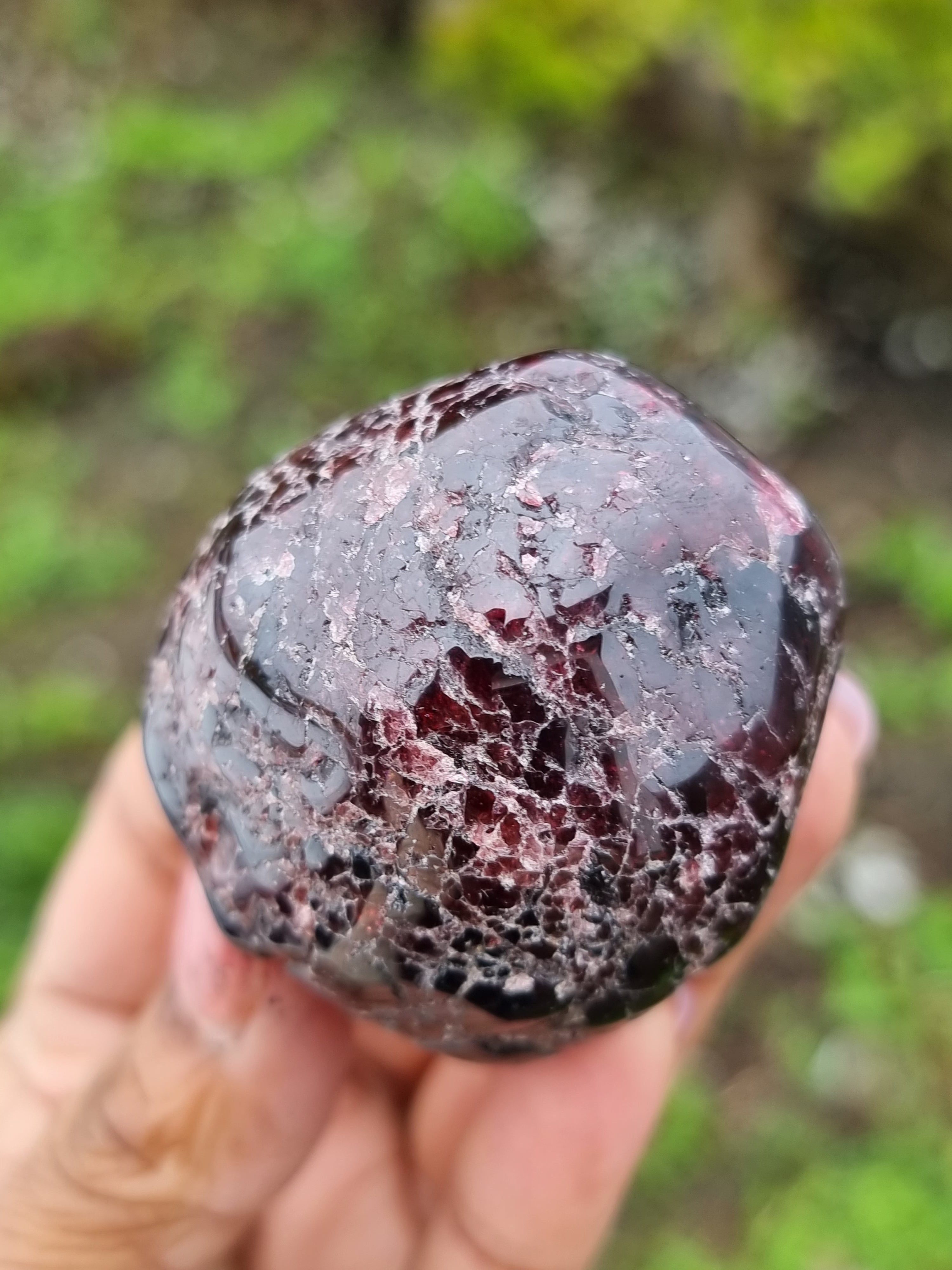 Garnet Rough Semi Polished