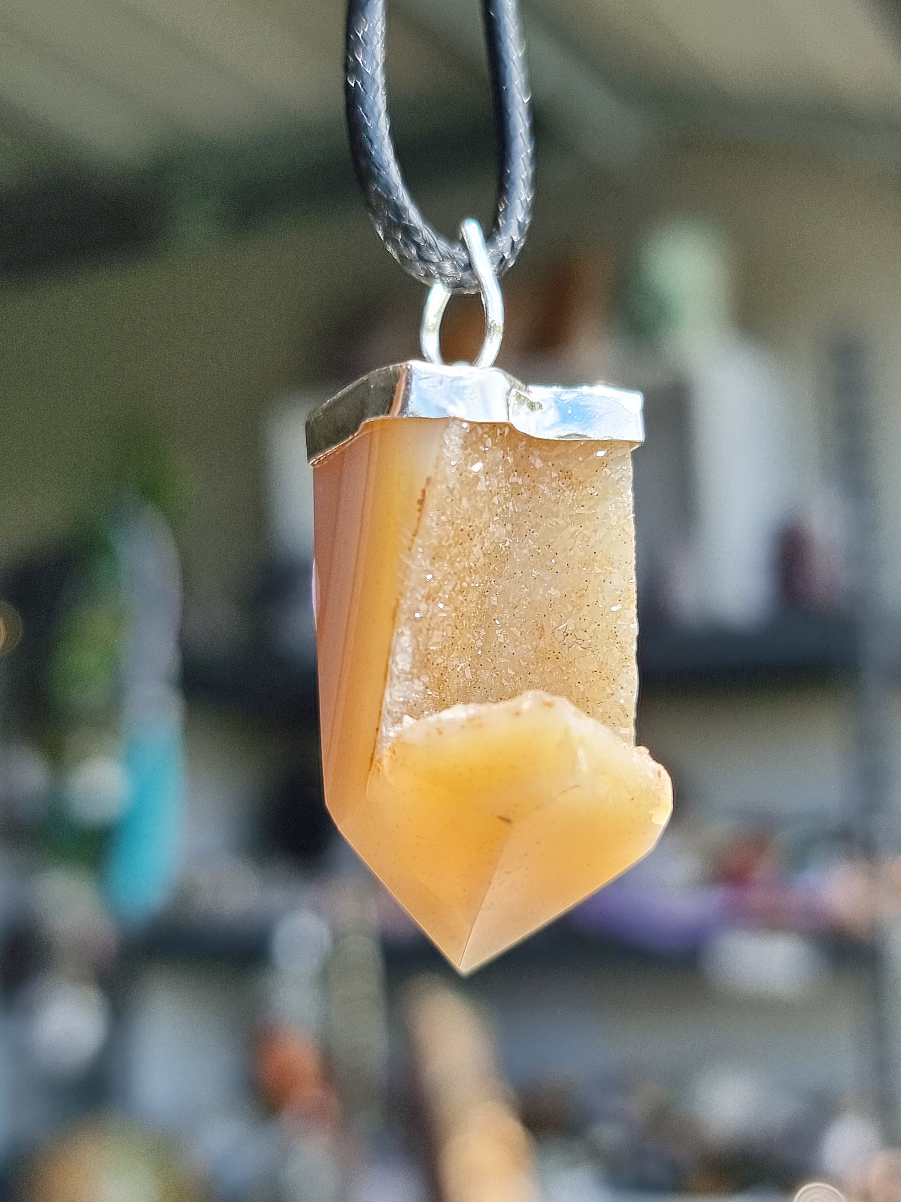 Druzy Agate Pendant