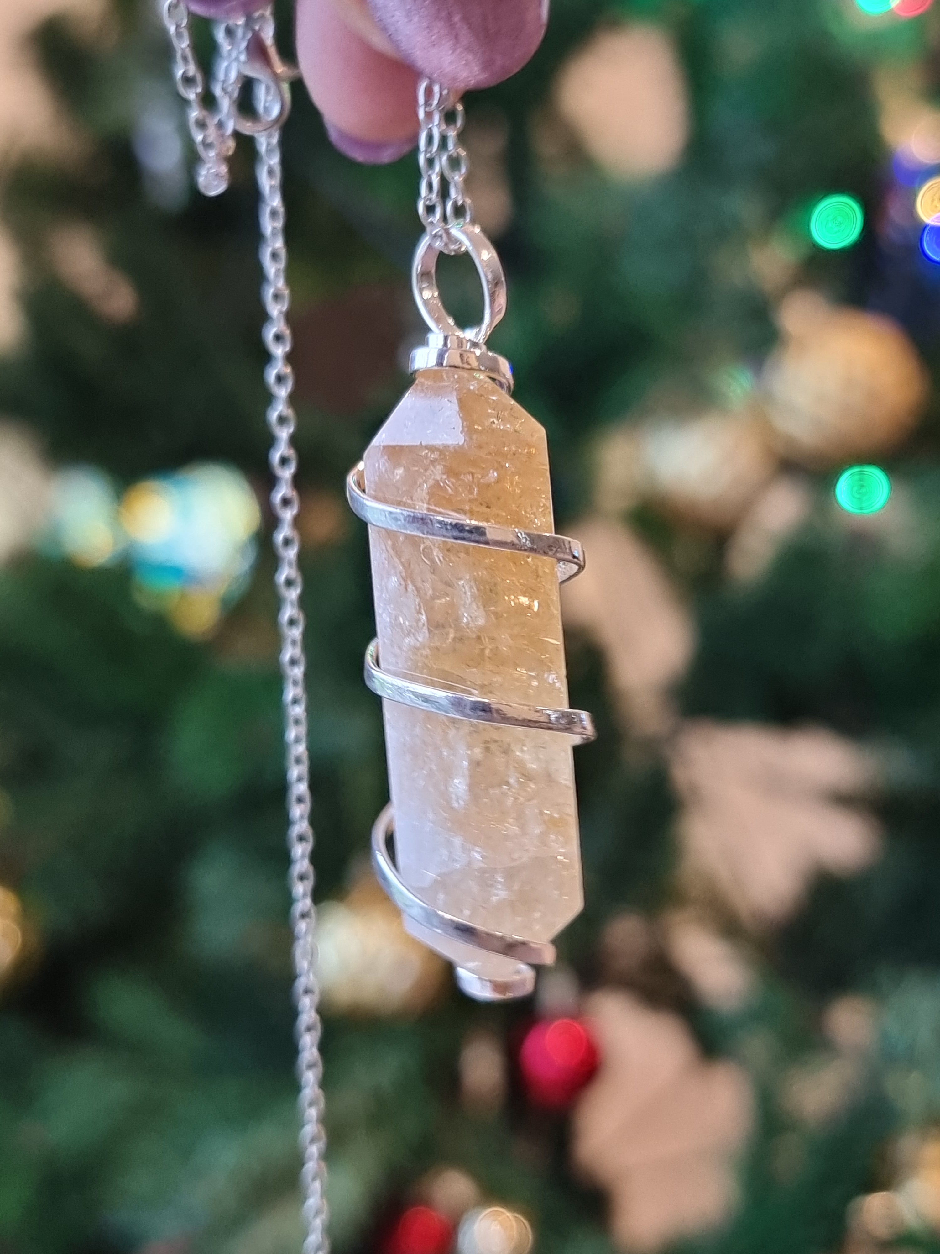 Citrine Point Pendant