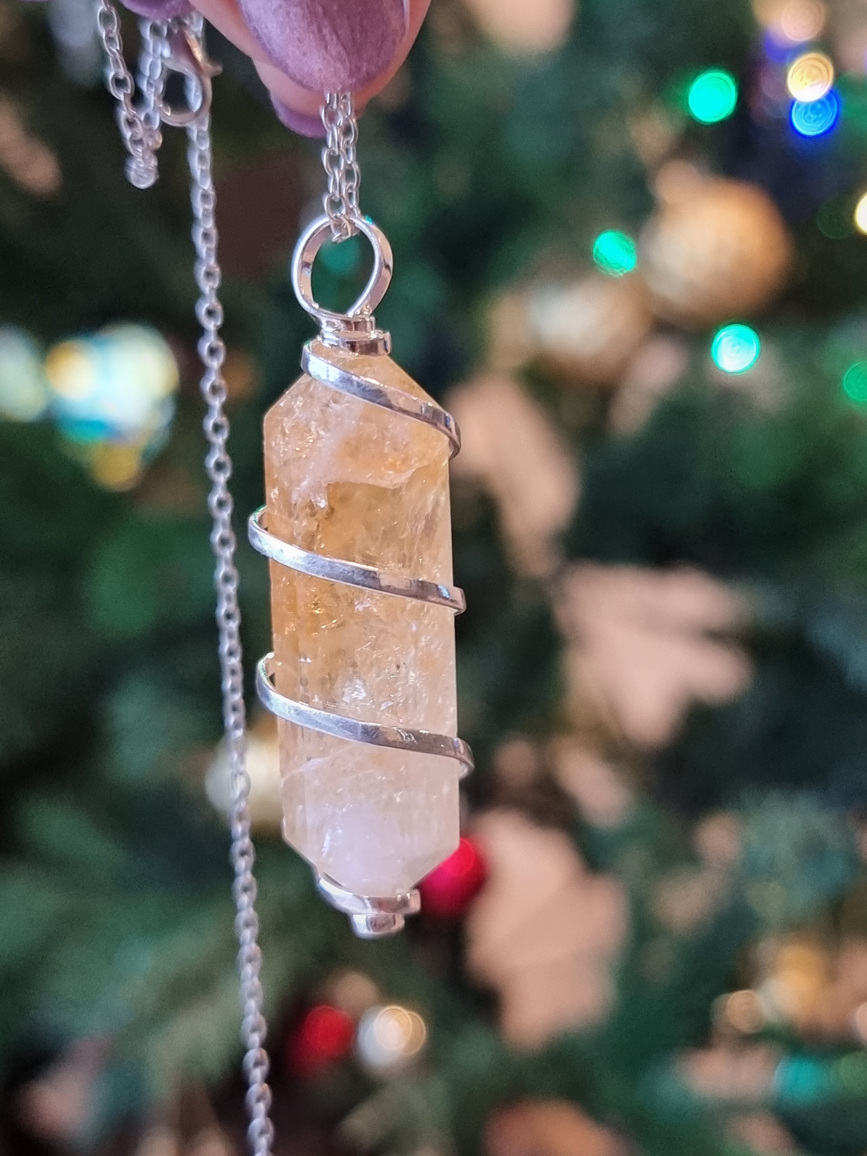 Citrine Point Pendant