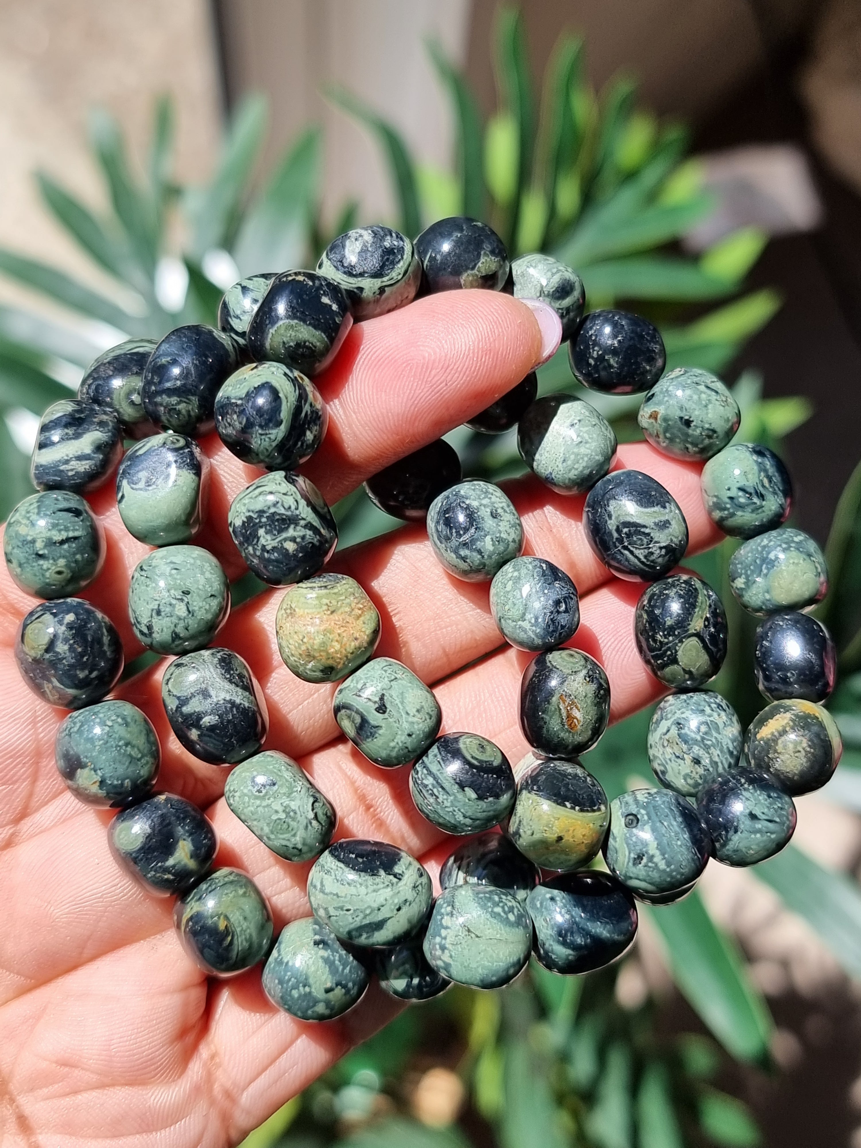 Kambaba Jasper Tumble Bracelet
