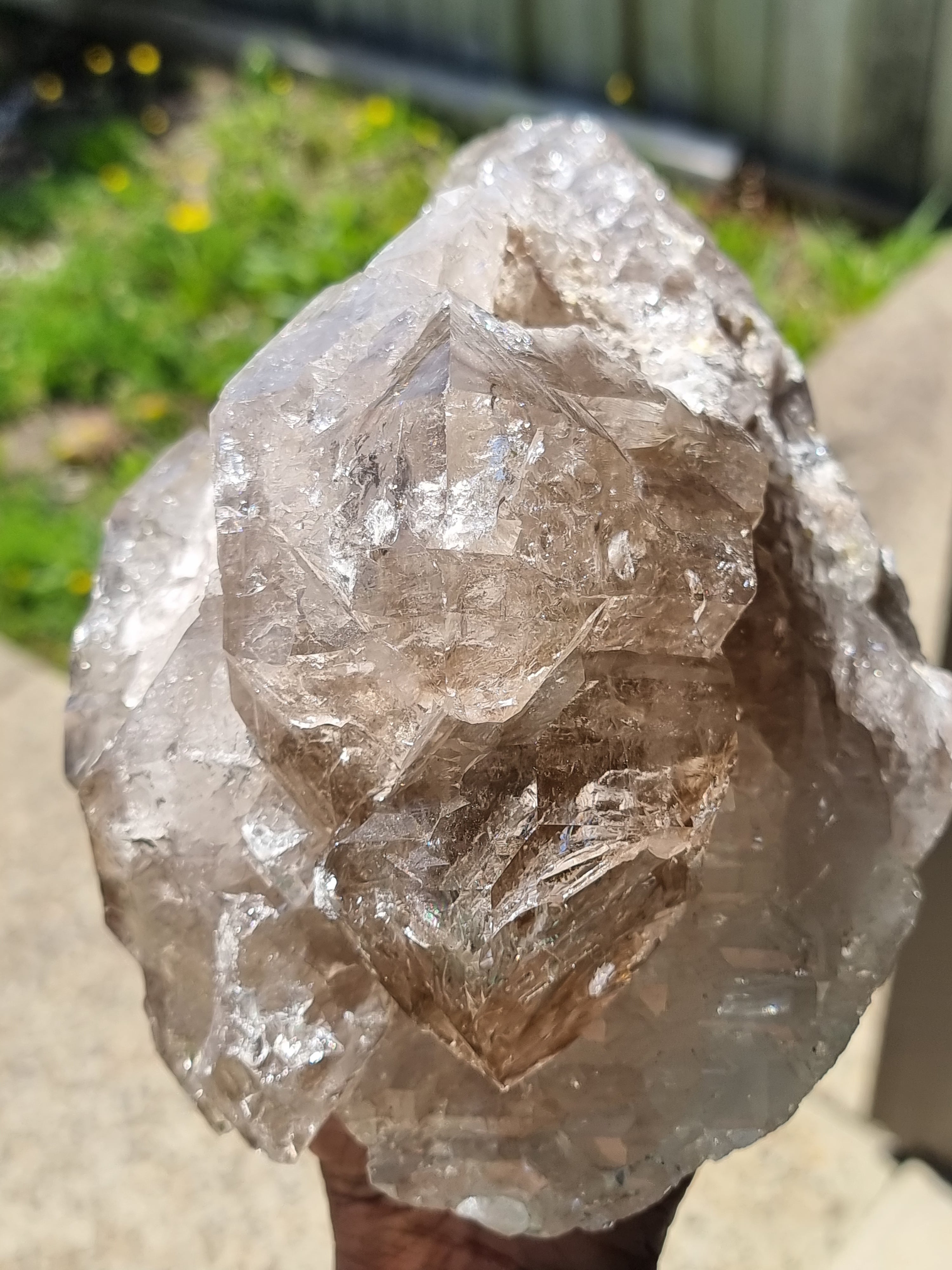 Smoky Elestial Quartz Rough Large Makeawish Crystals