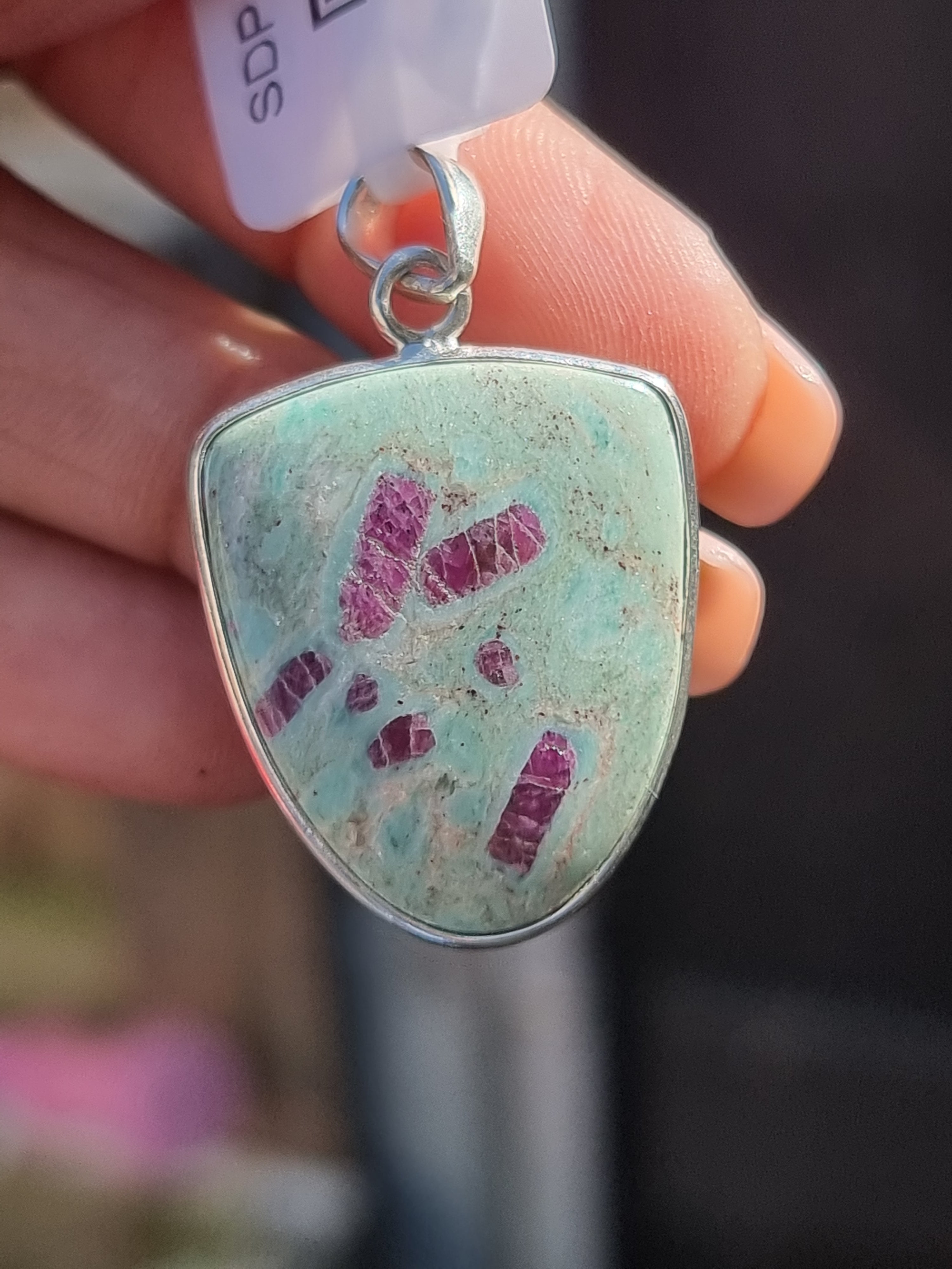 Ruby In Fuchsite Pendant