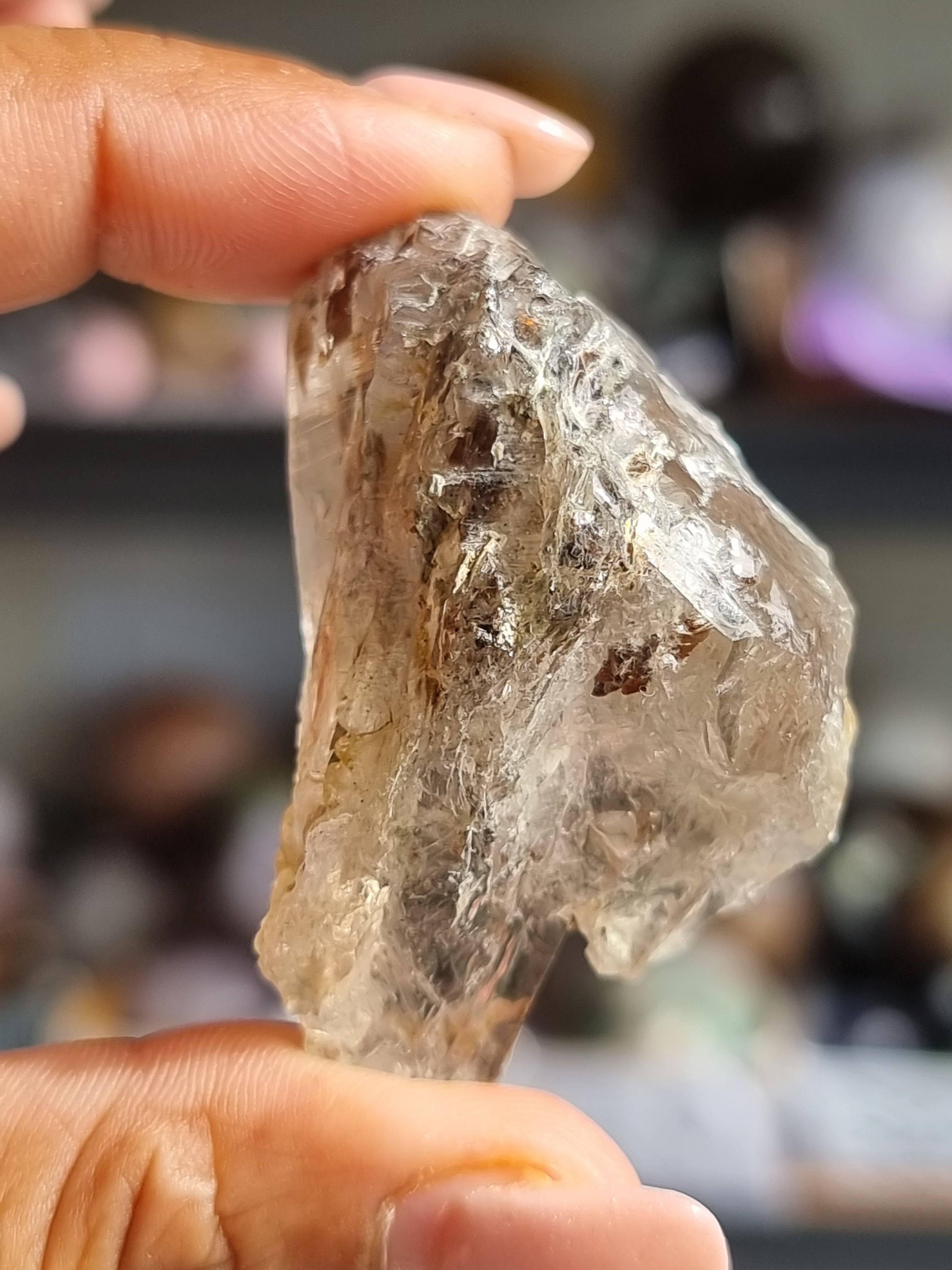 Lemurian Quartz with Brookite