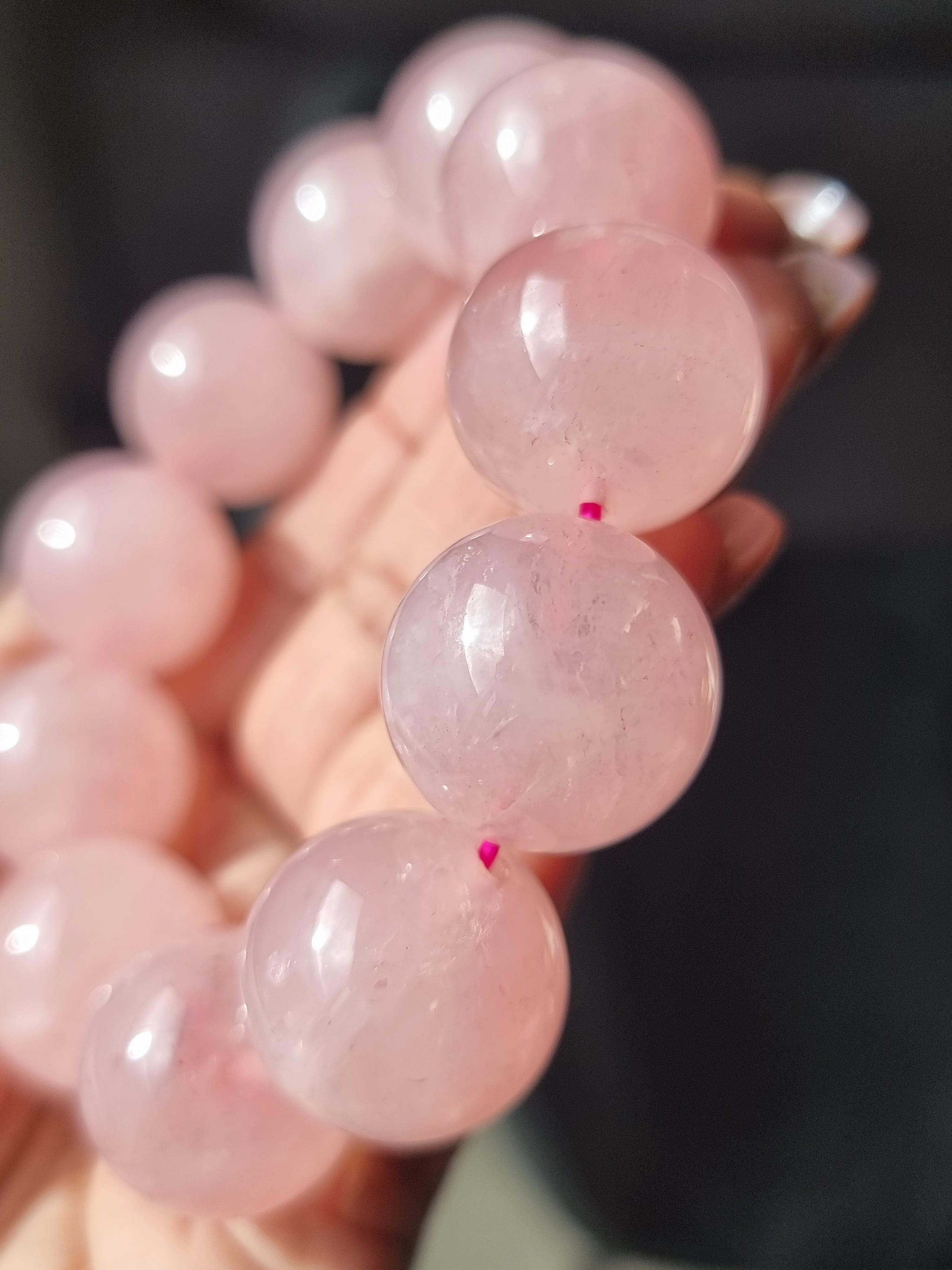 Rose Quartz Bracelet Bigger Beads