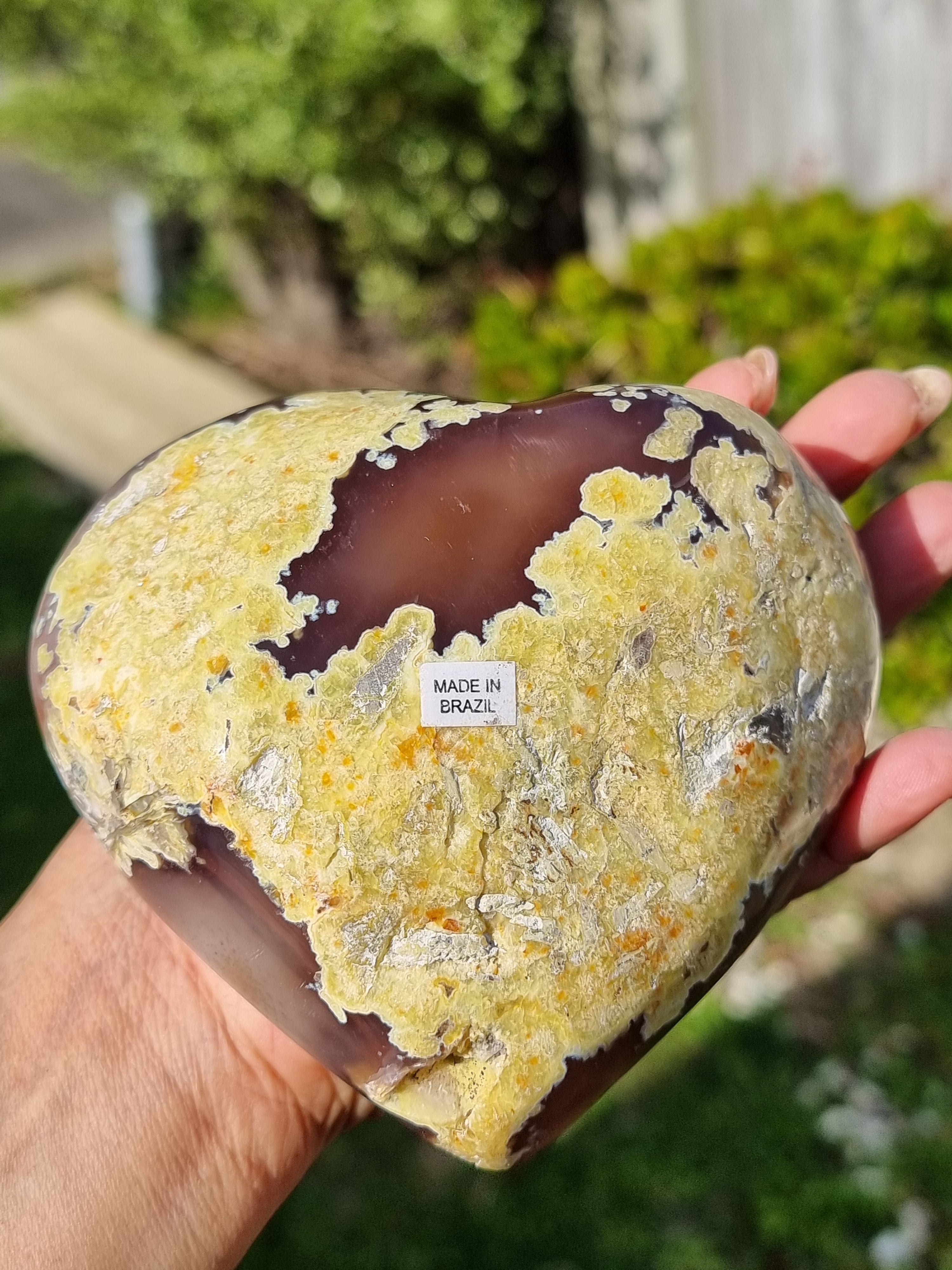 Druzy Agate Heart