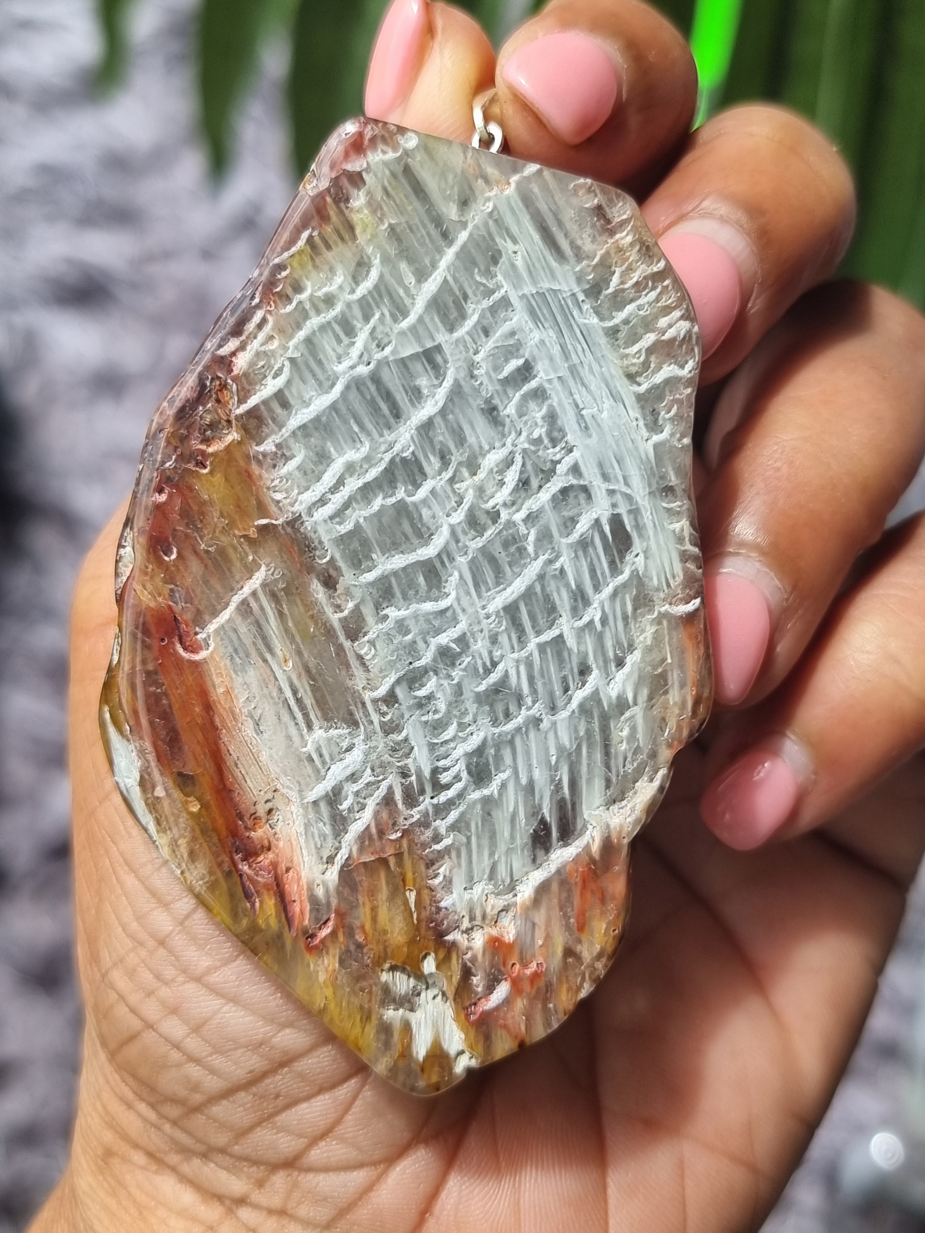 Amphibole Quartz Pendant