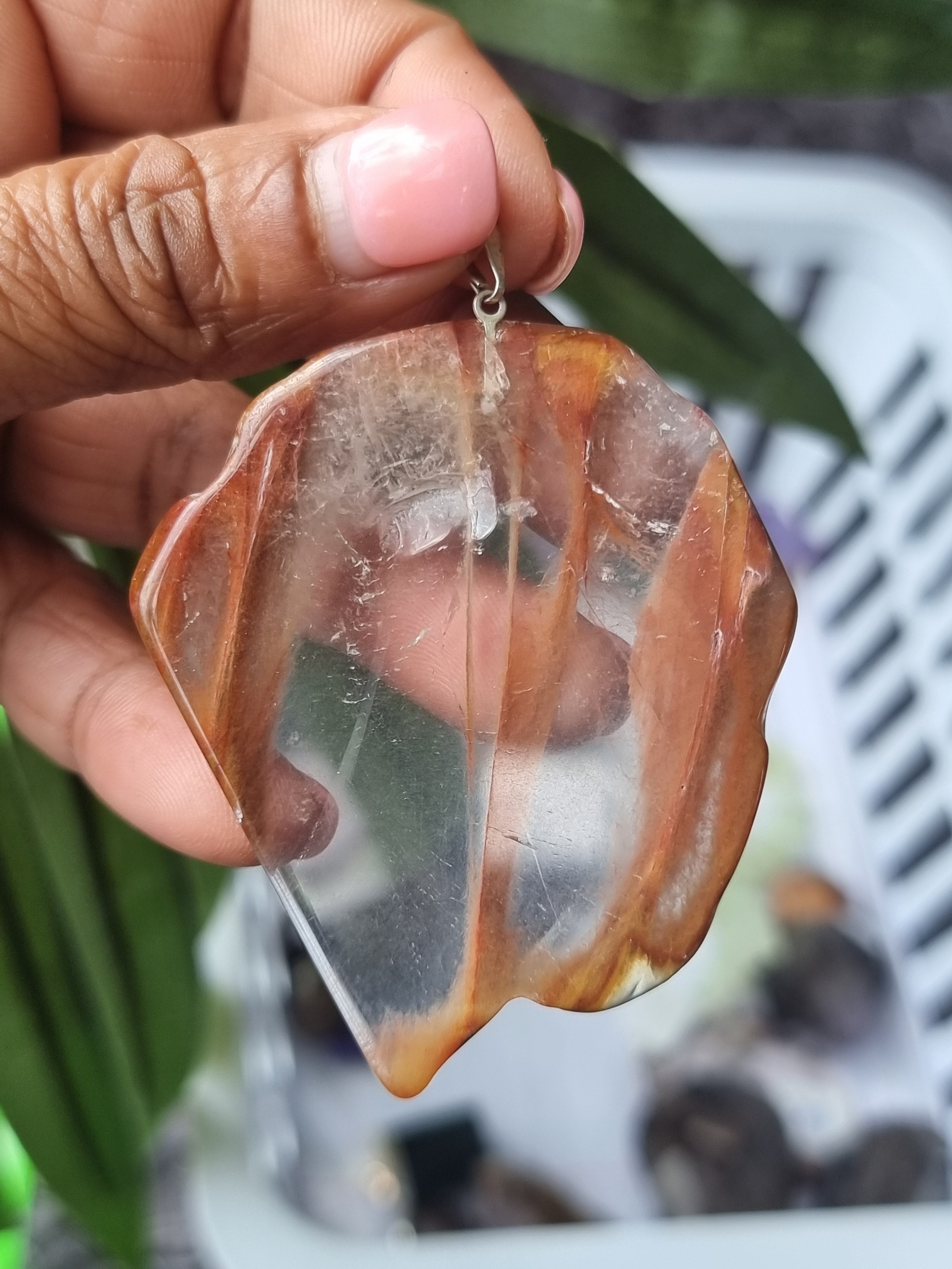 Amphibole Quartz Pendant