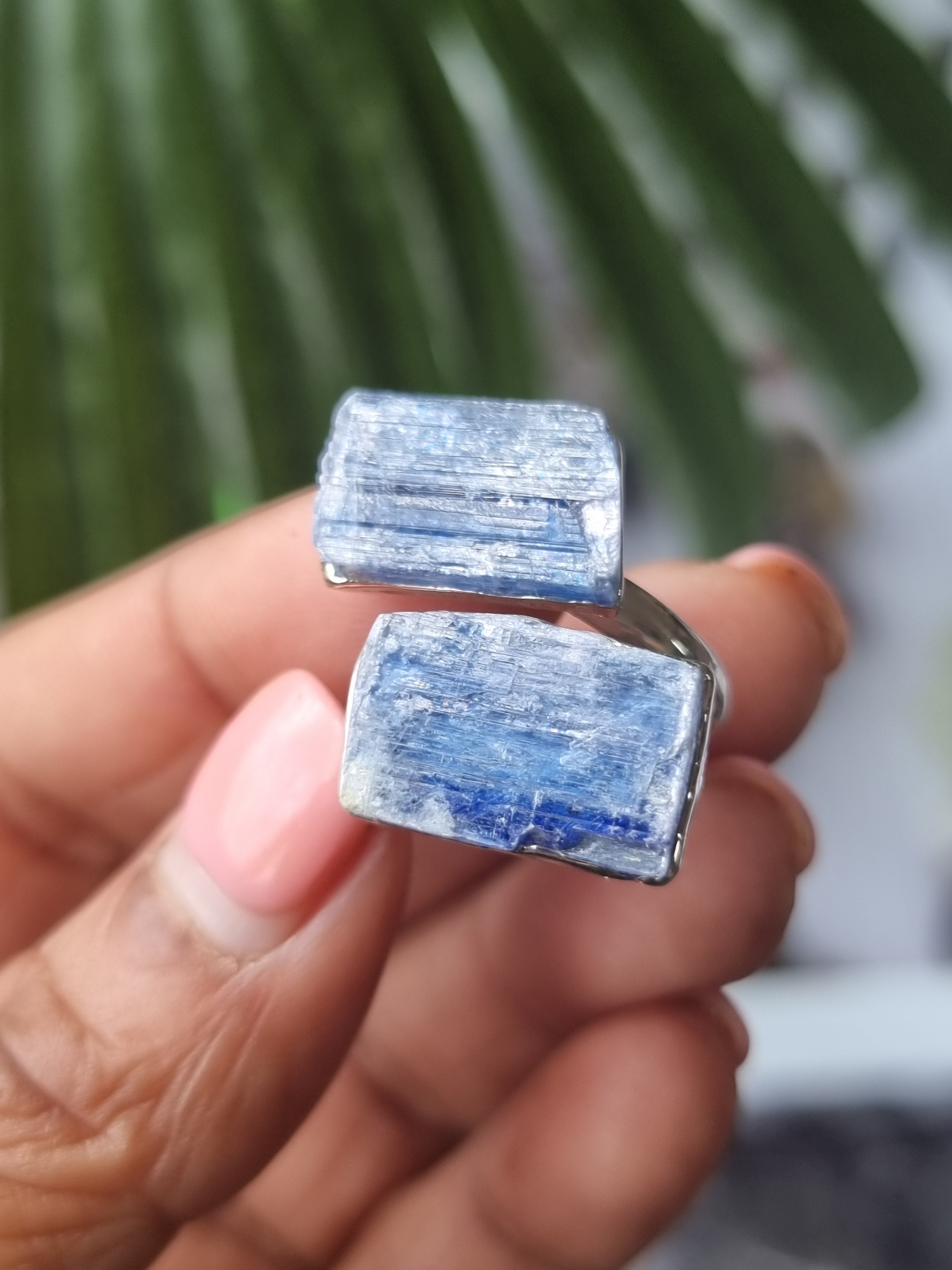 Blue Kyanite Rough Ring