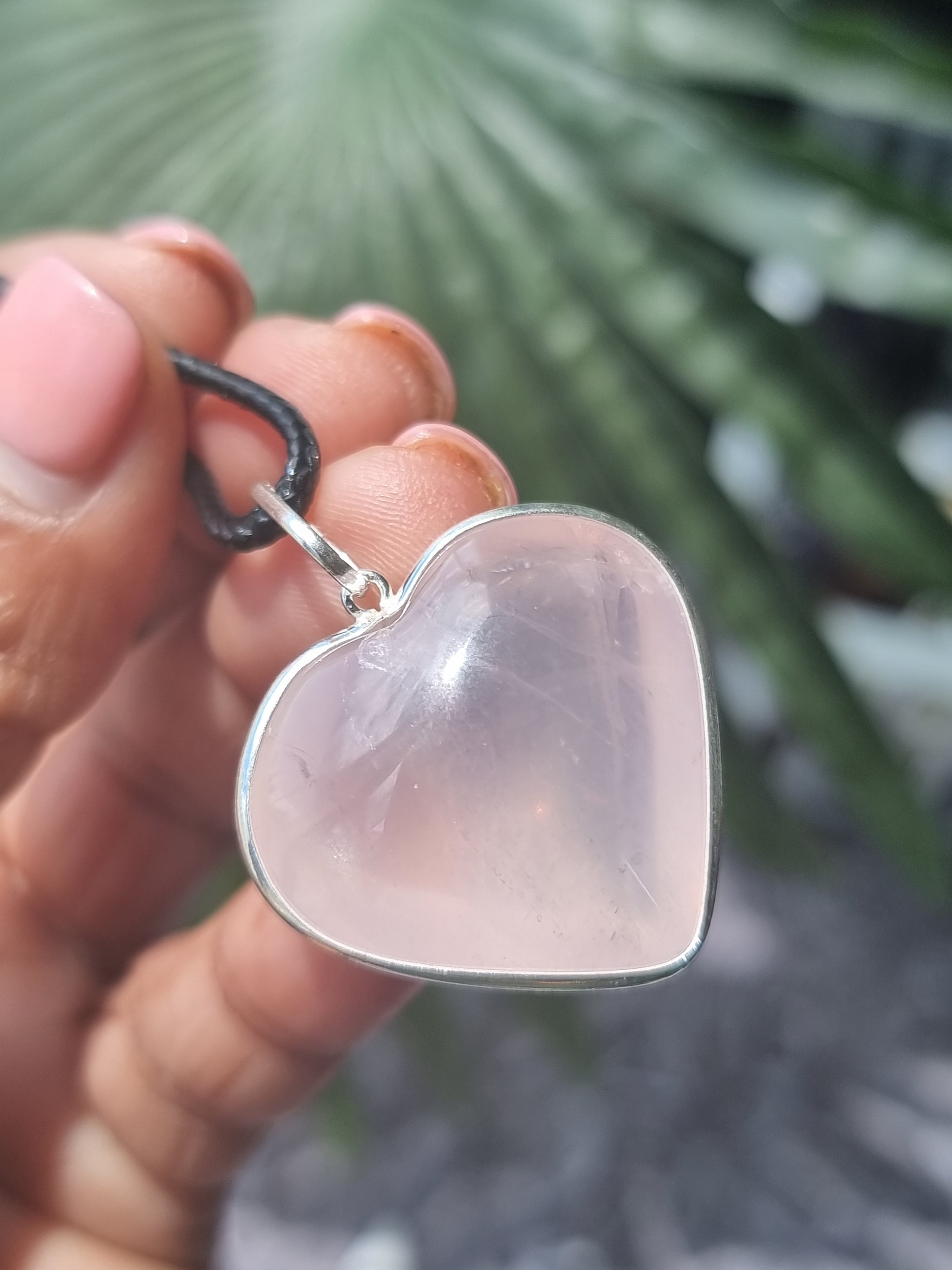 Rose Quartz Heart Pendant