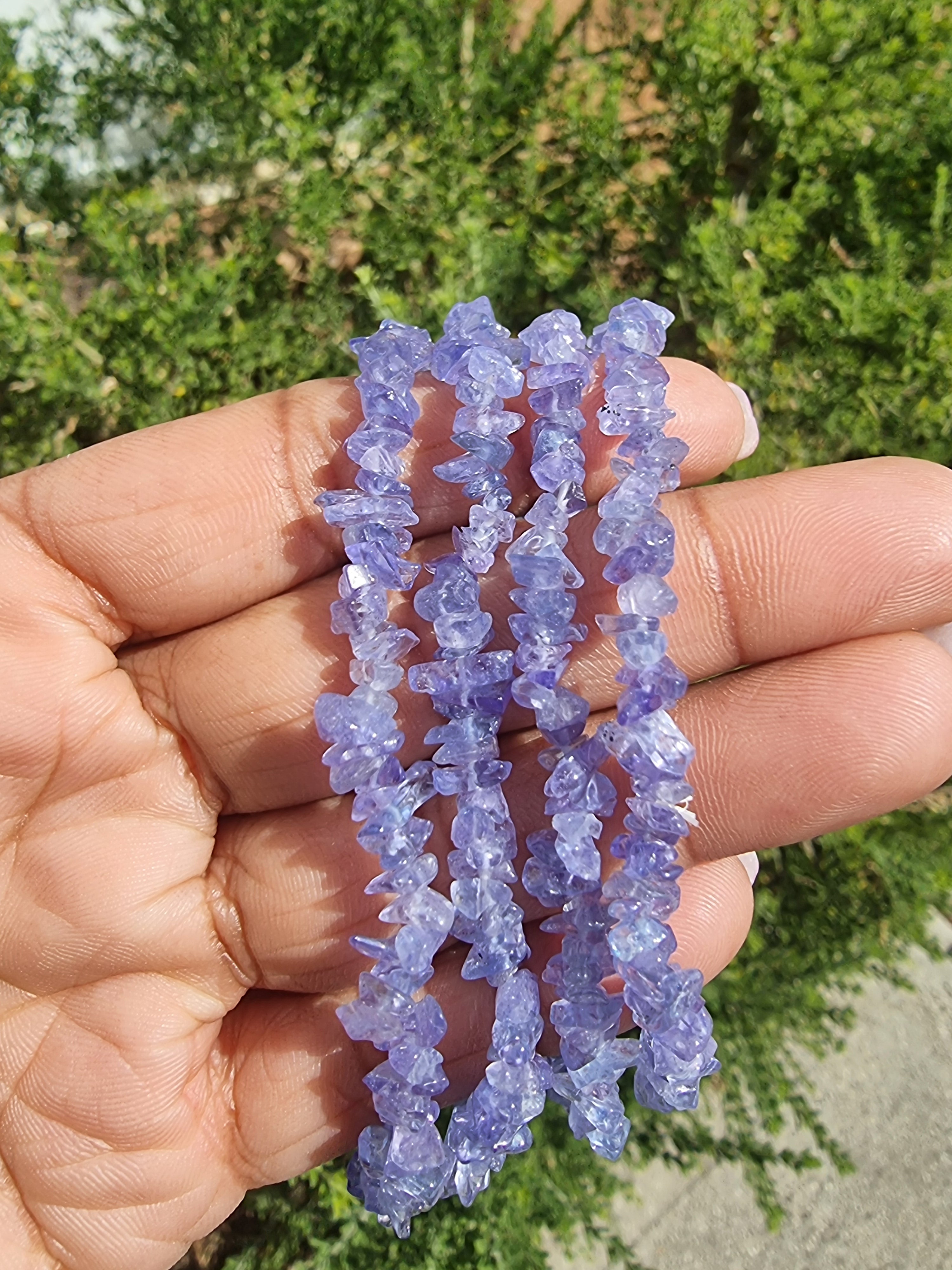 Tanzanite Chip Bracelet