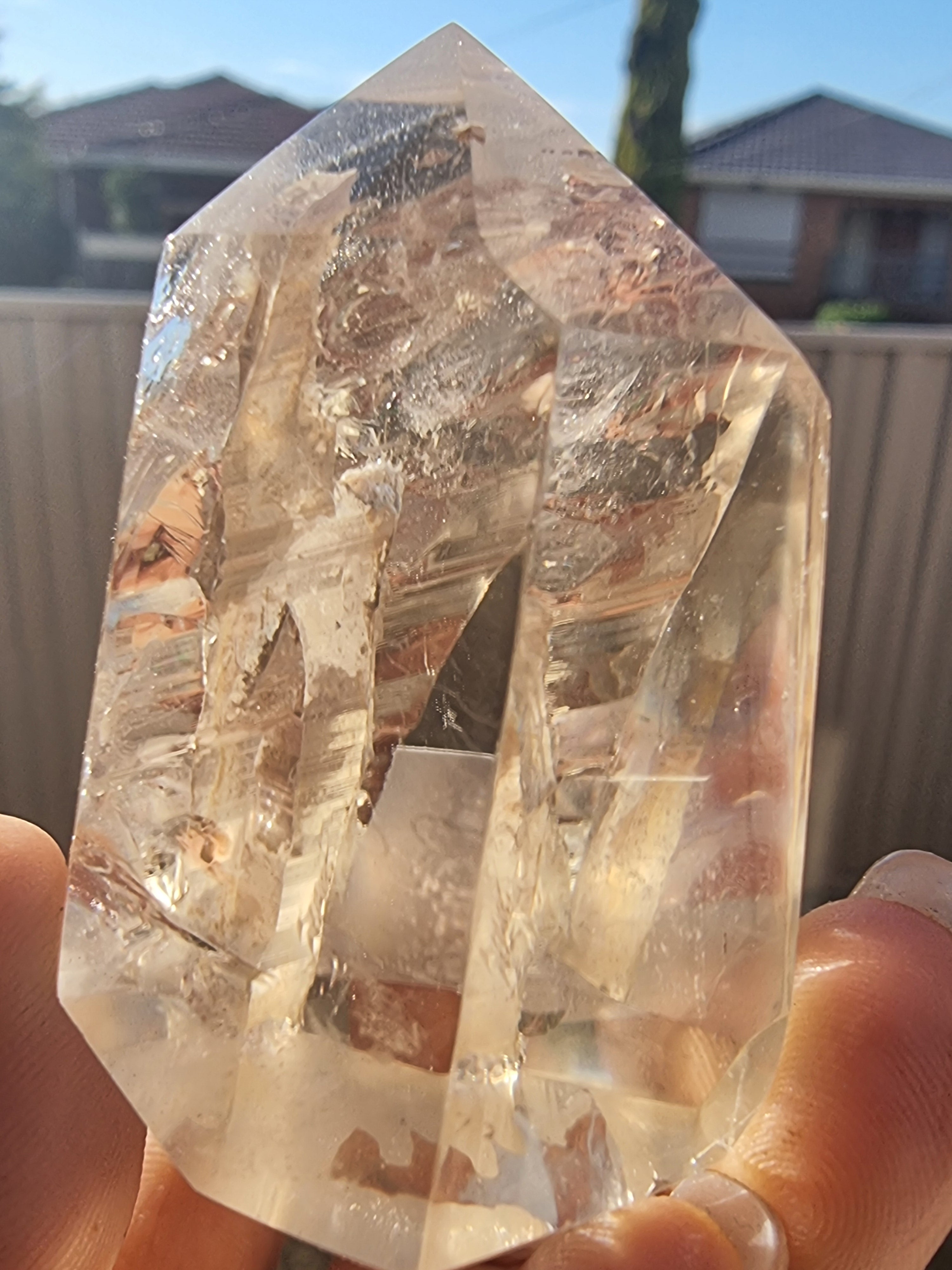 Quartz Point with Record Keeper Inside