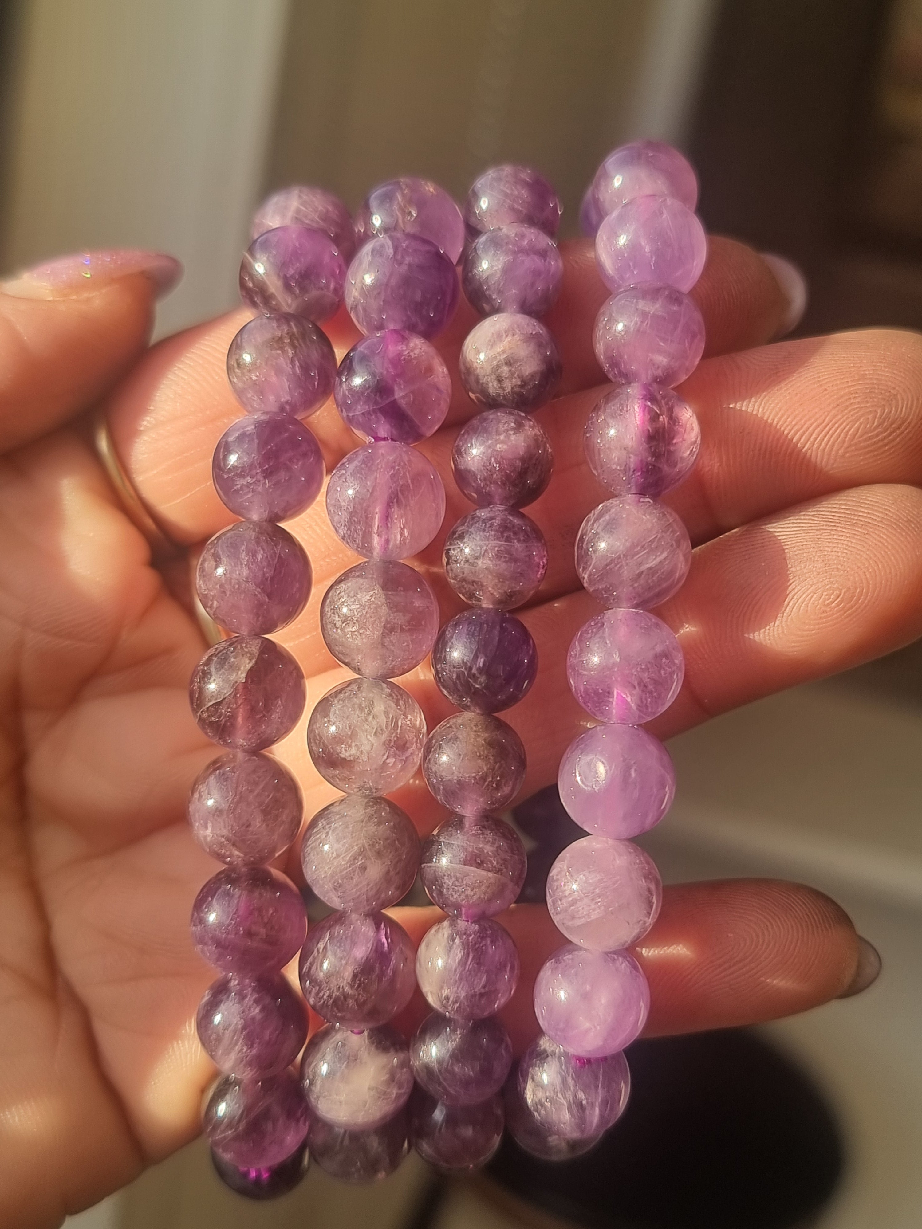 Amethyst Bead Bracelet