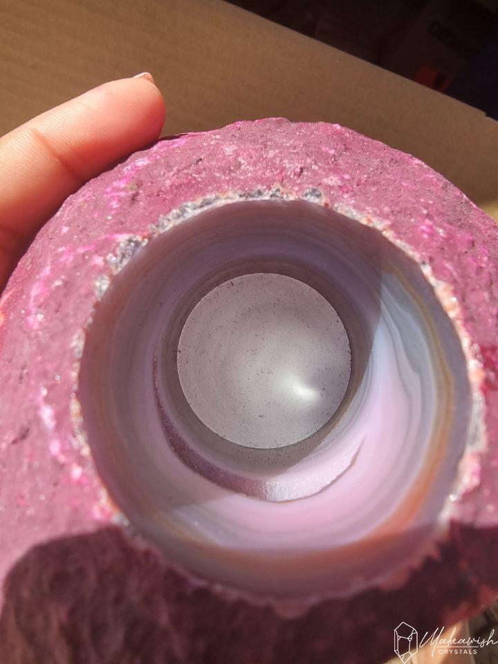 Stunning Agate Candle holder Brazil