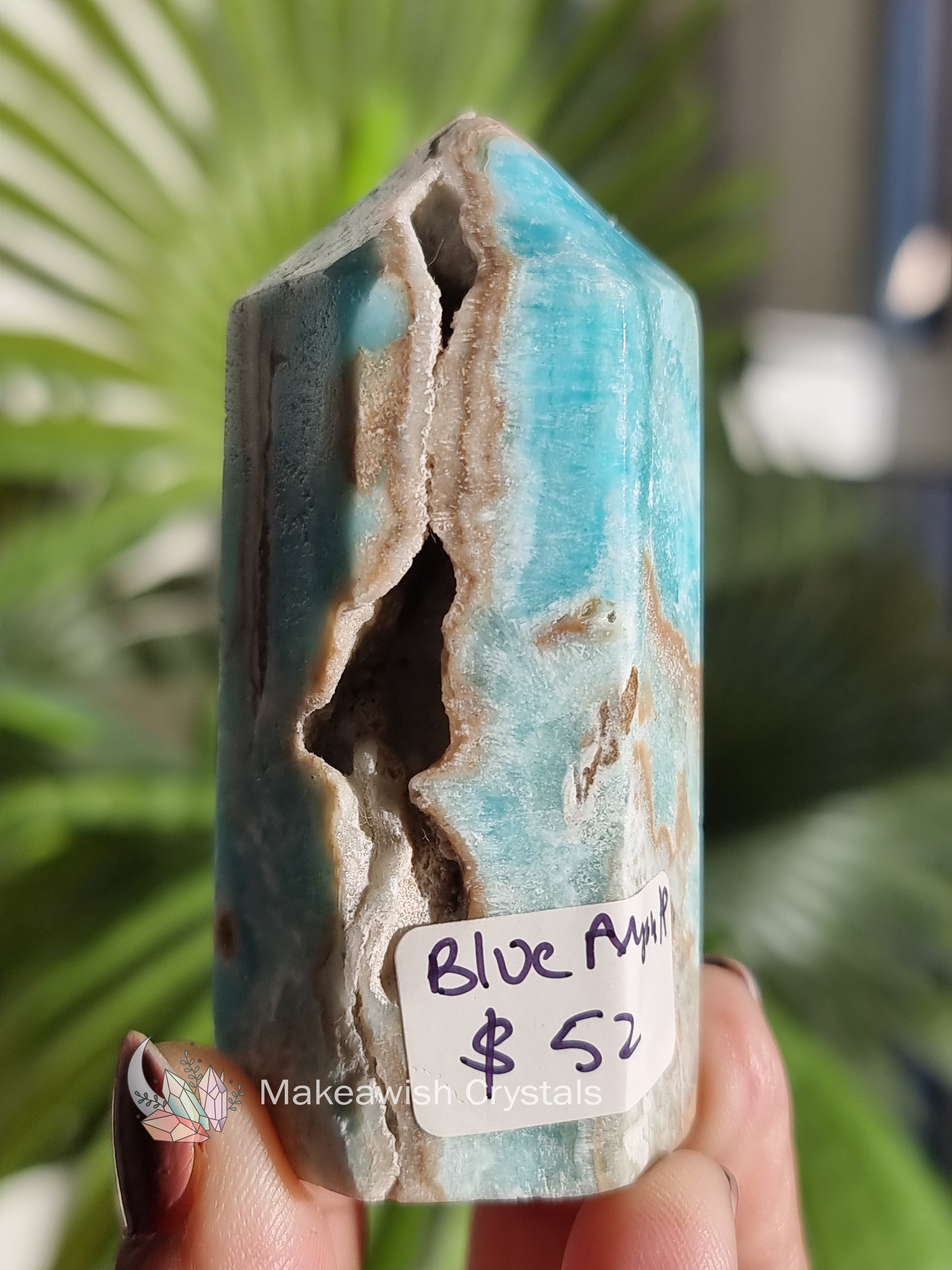 Blue Aragonite Point