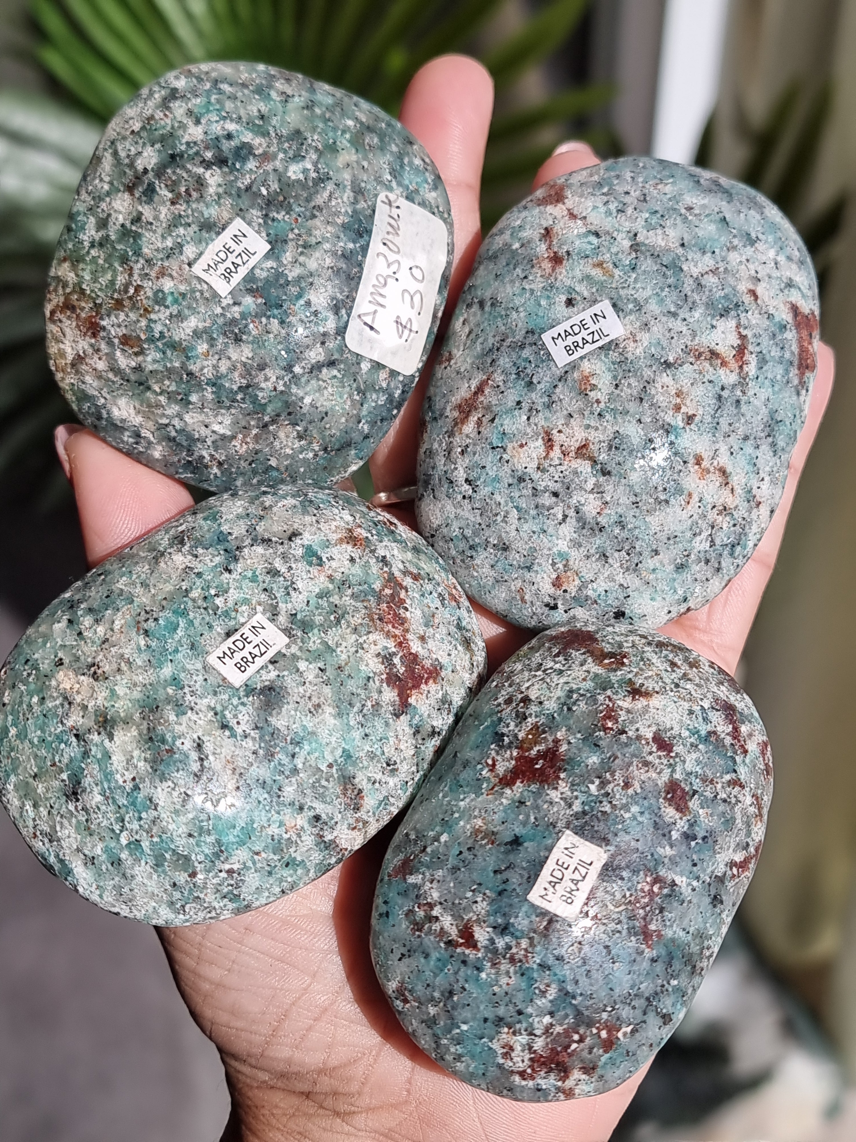 Amazonite Palm Stone