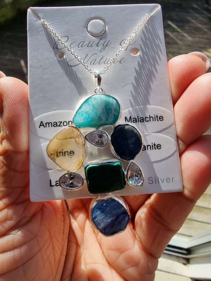 Amazonite Pendant Necklace