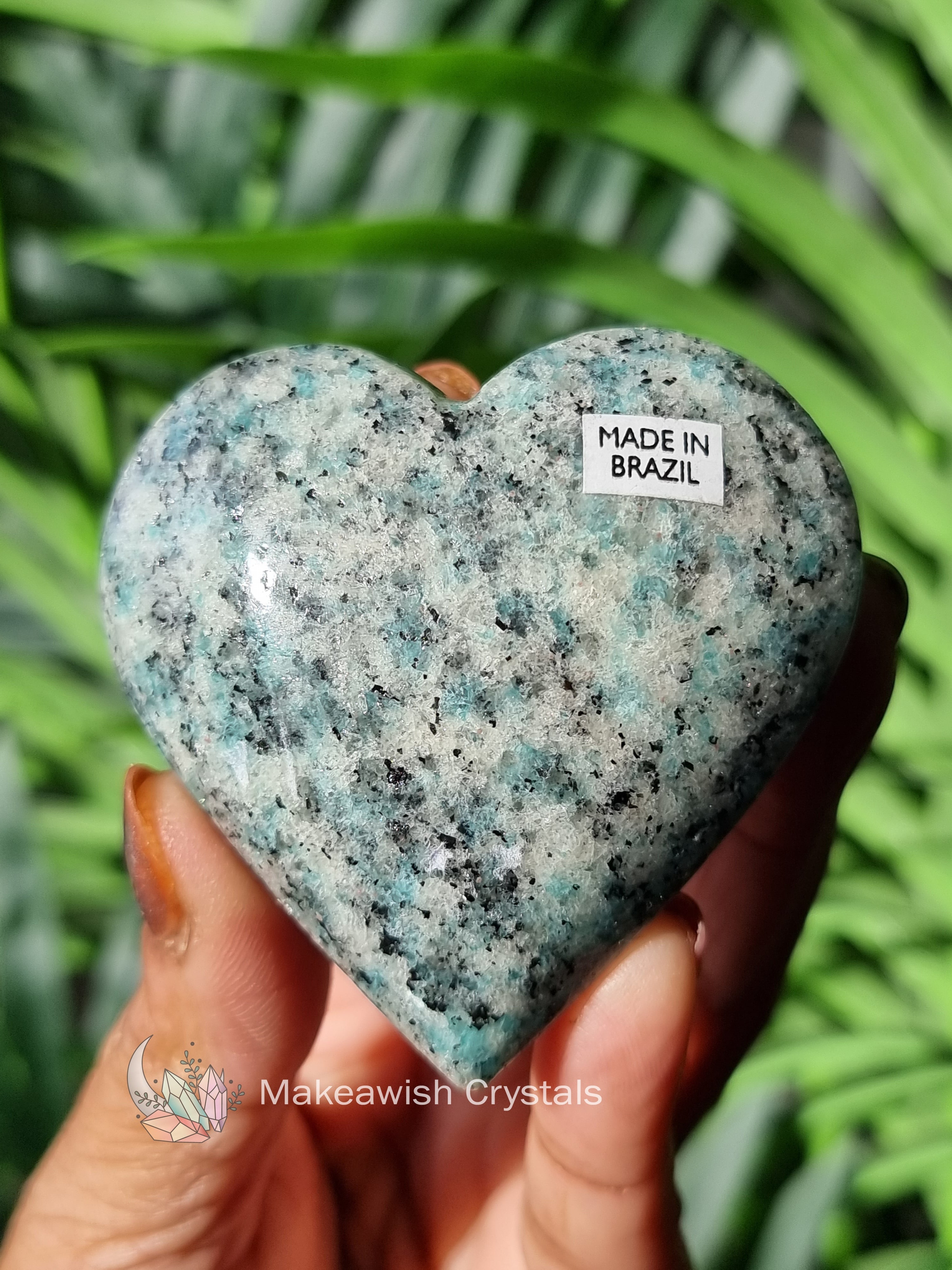 Amazonite heart