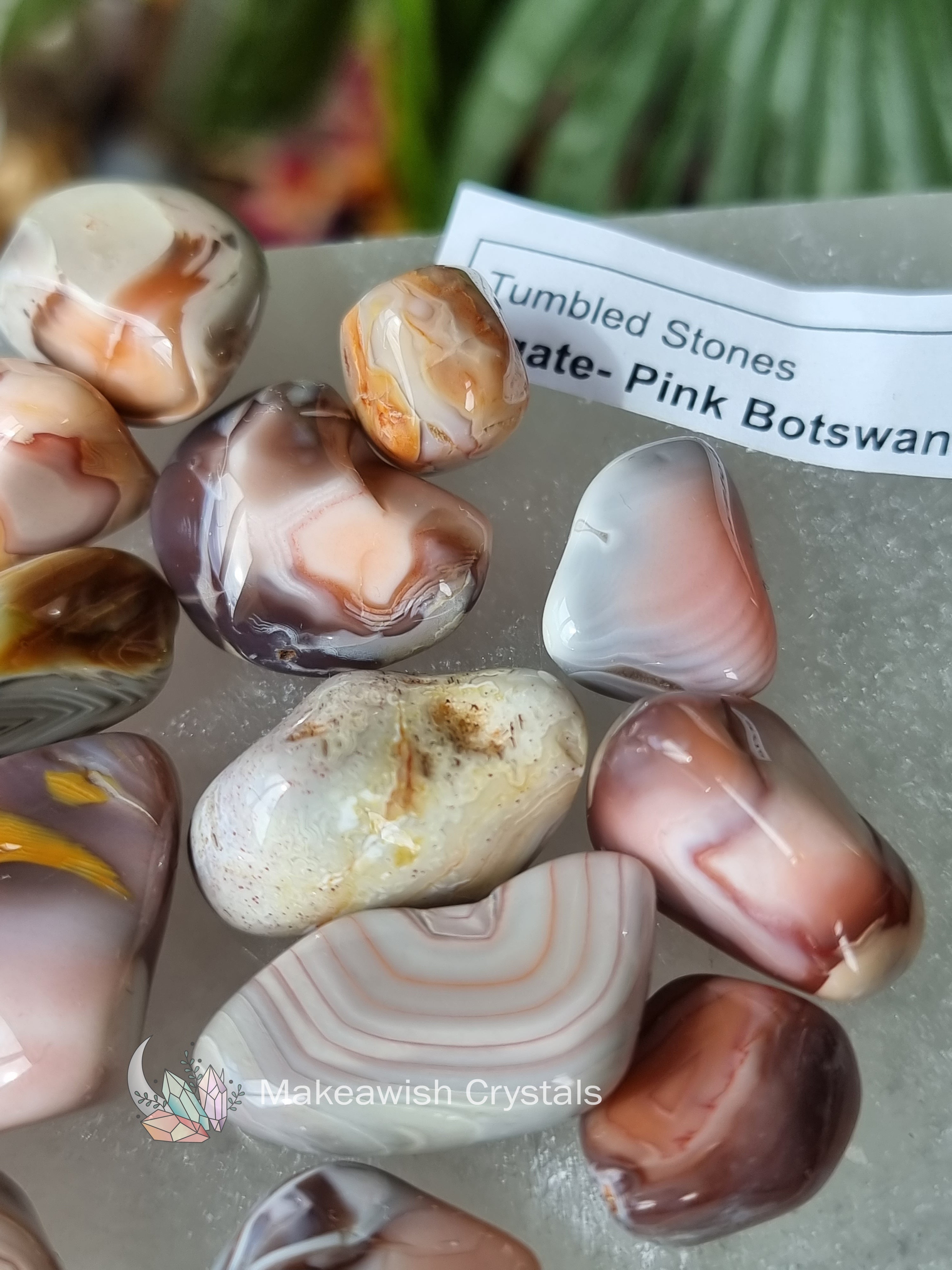 Pink Botswana Agate Tumble