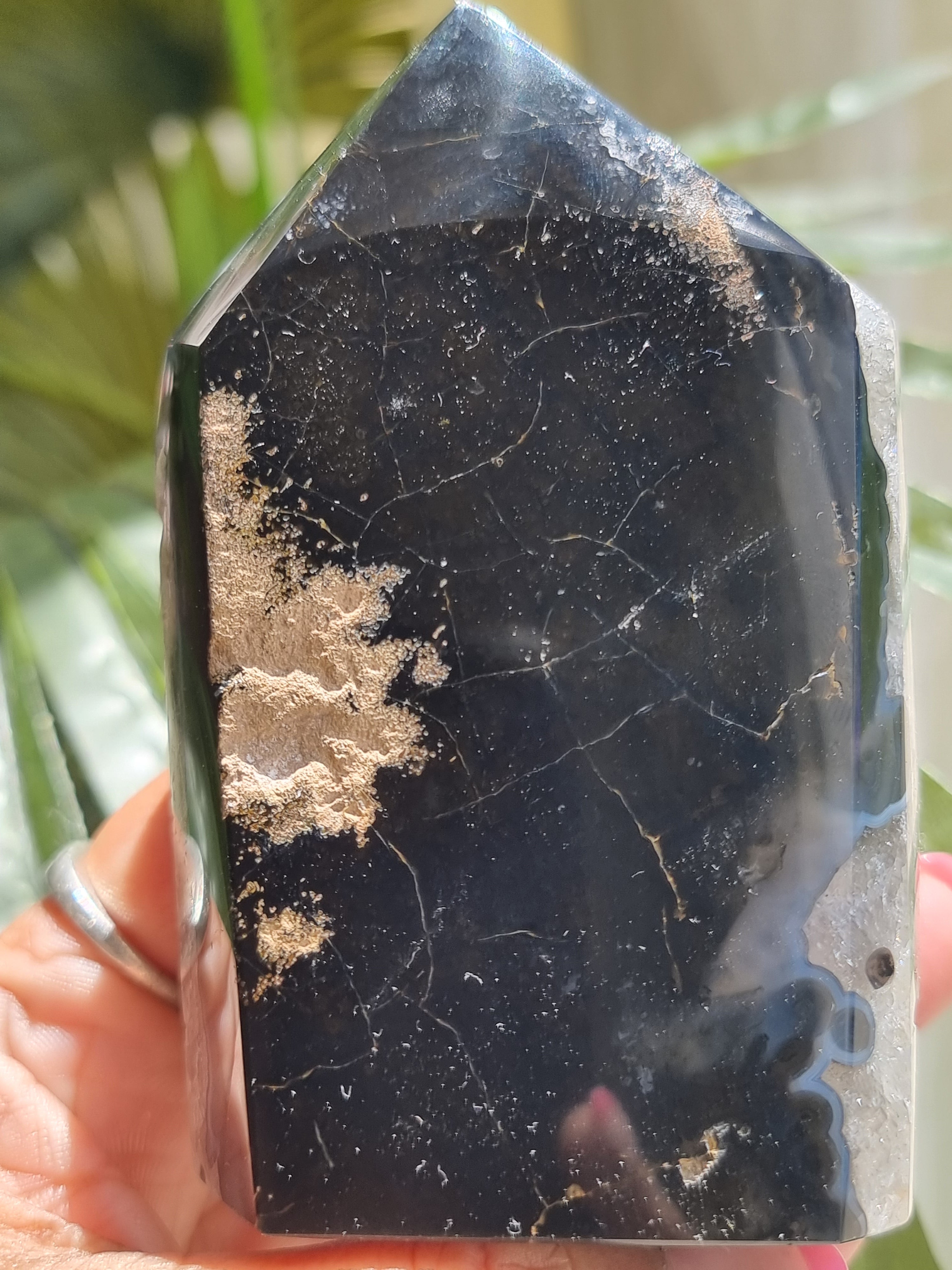 Agate Stalactite Druzy Tower