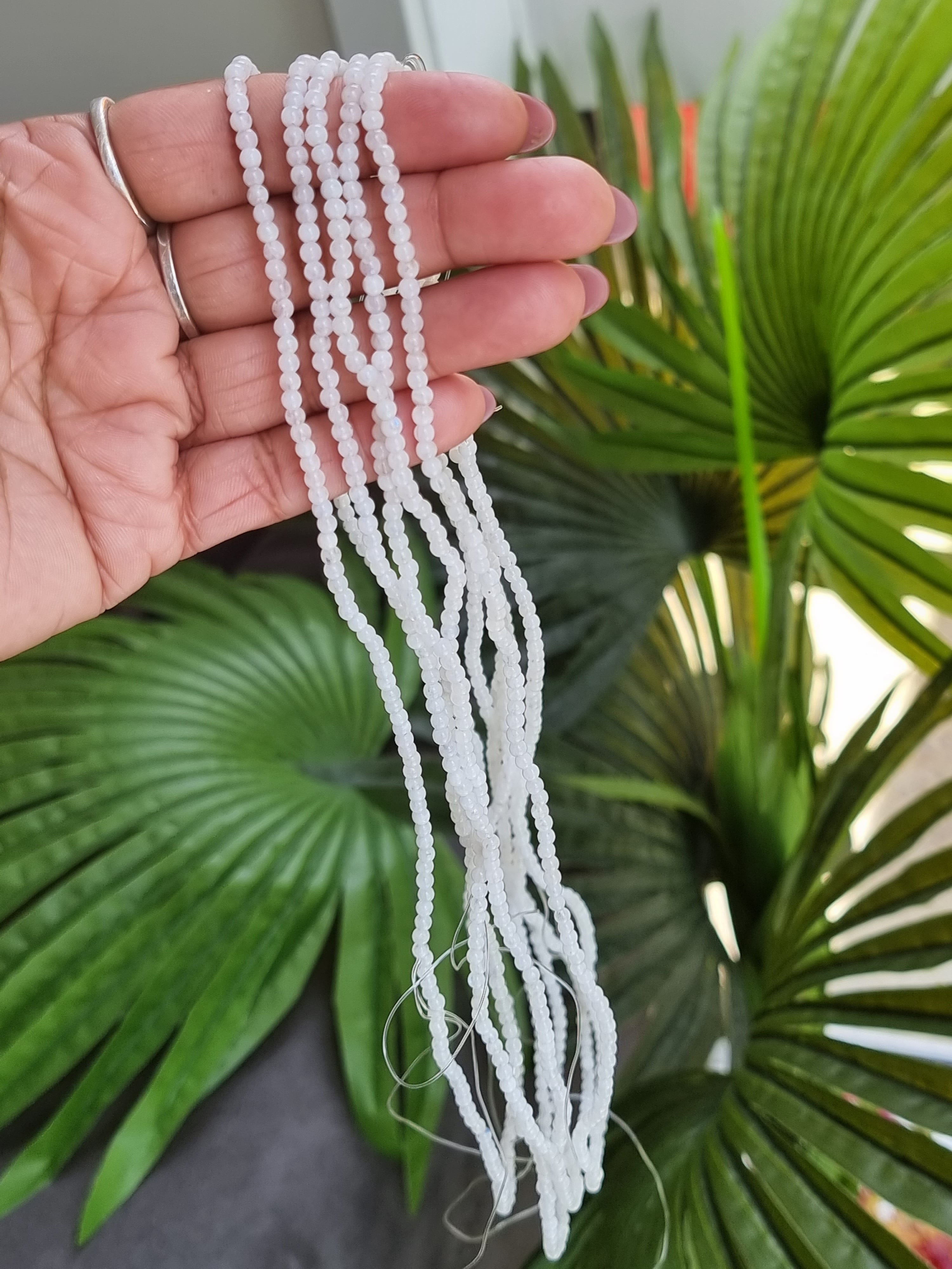 White Moonstone Bead