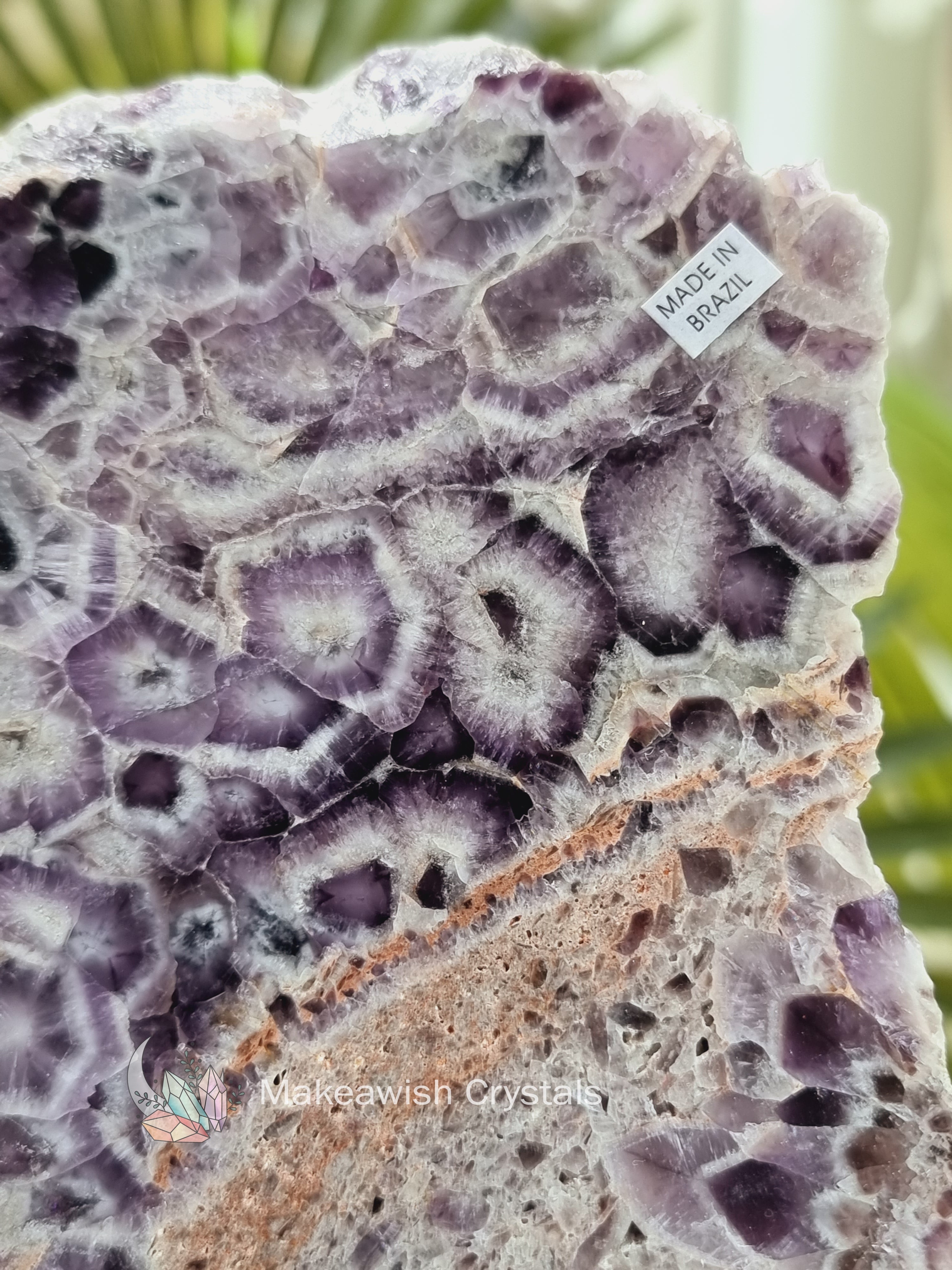 Chevron Amethyst Rough Slab