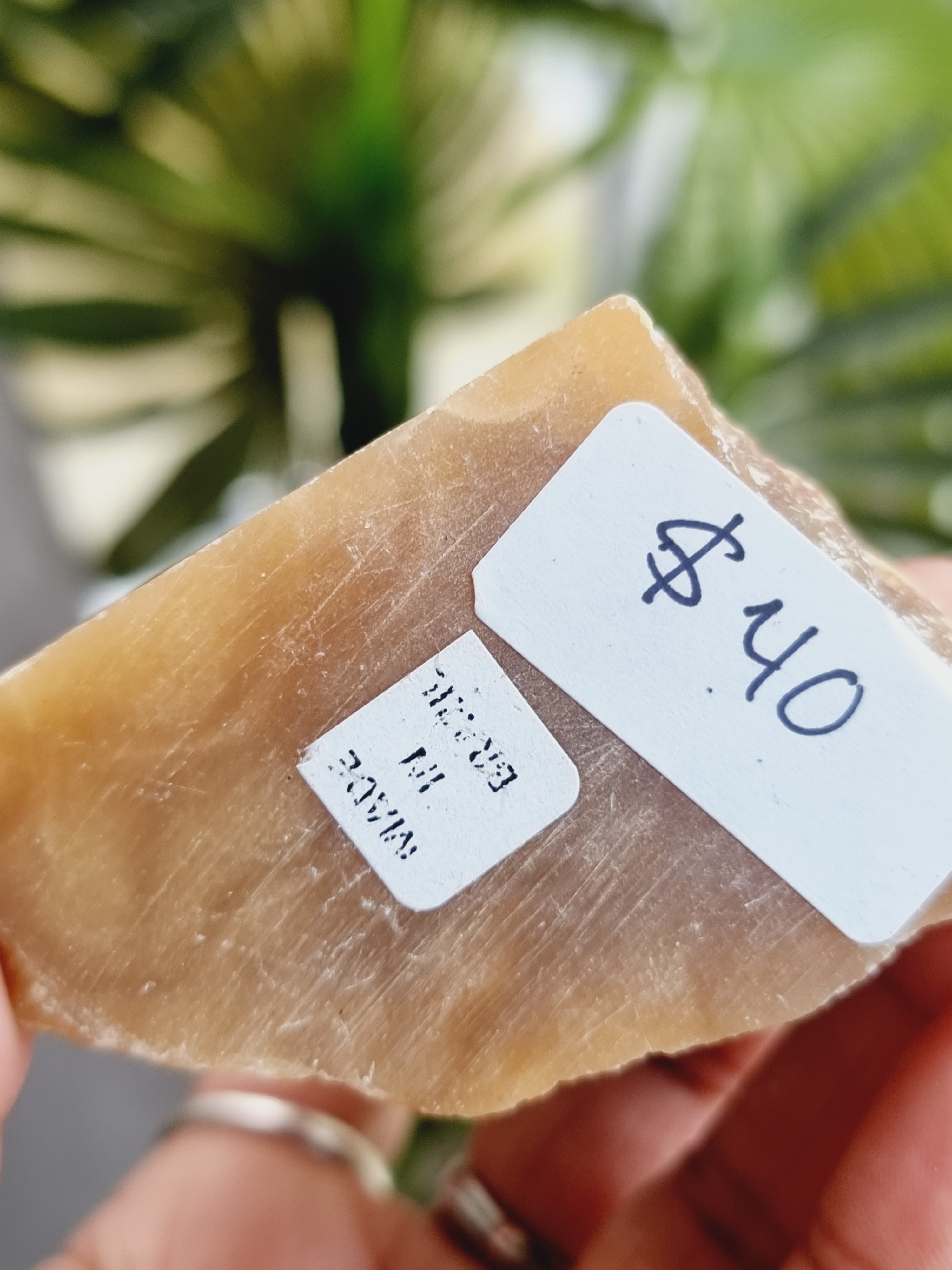 Honey Calcite Cut Tower